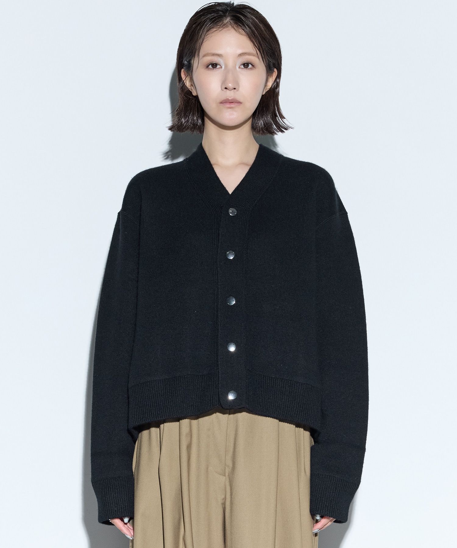 RERACS SNAP BUTTON KNIT CARDIGAN THE RERACS