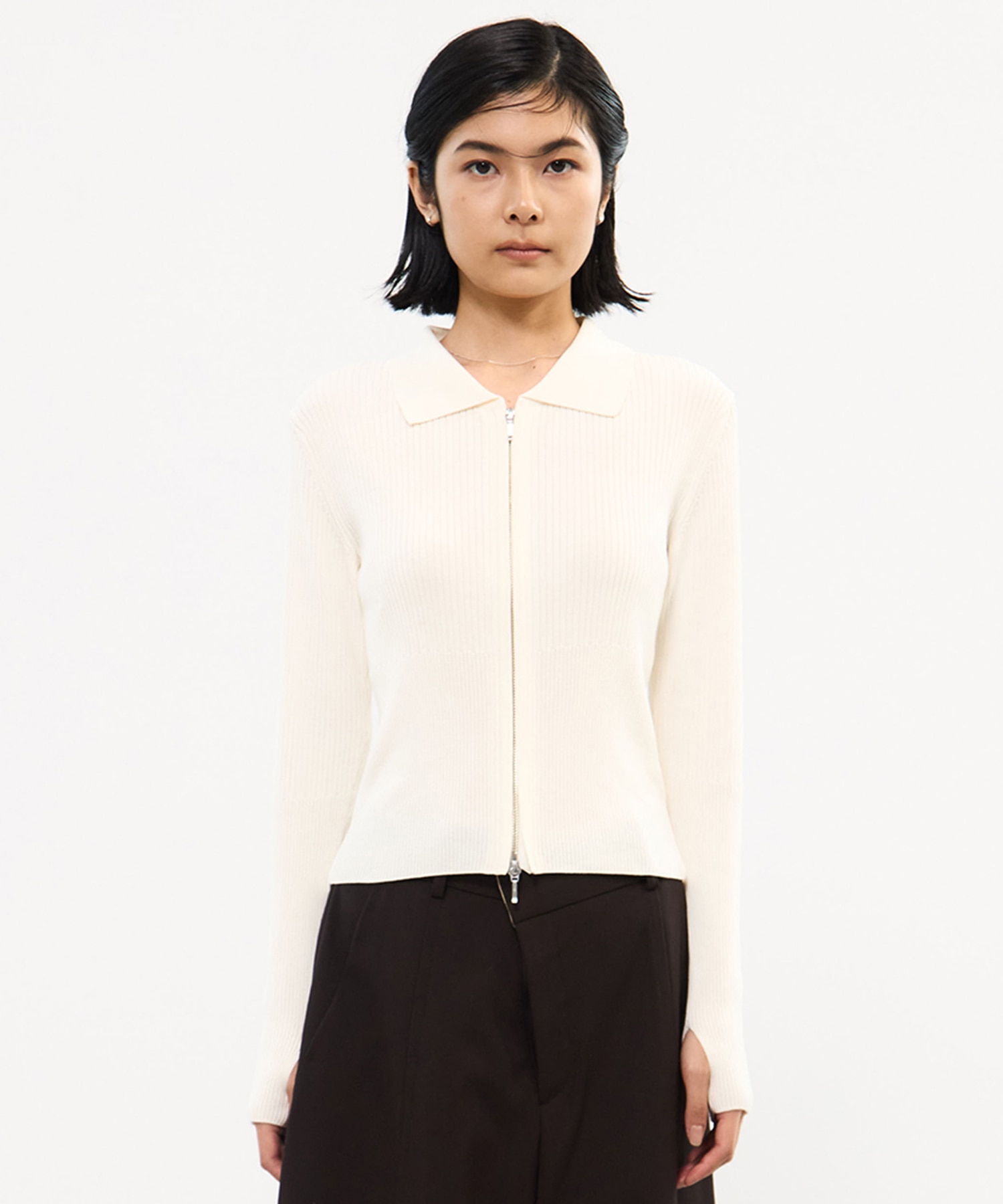 ZIP UP POLO KNIT STUDIOUS