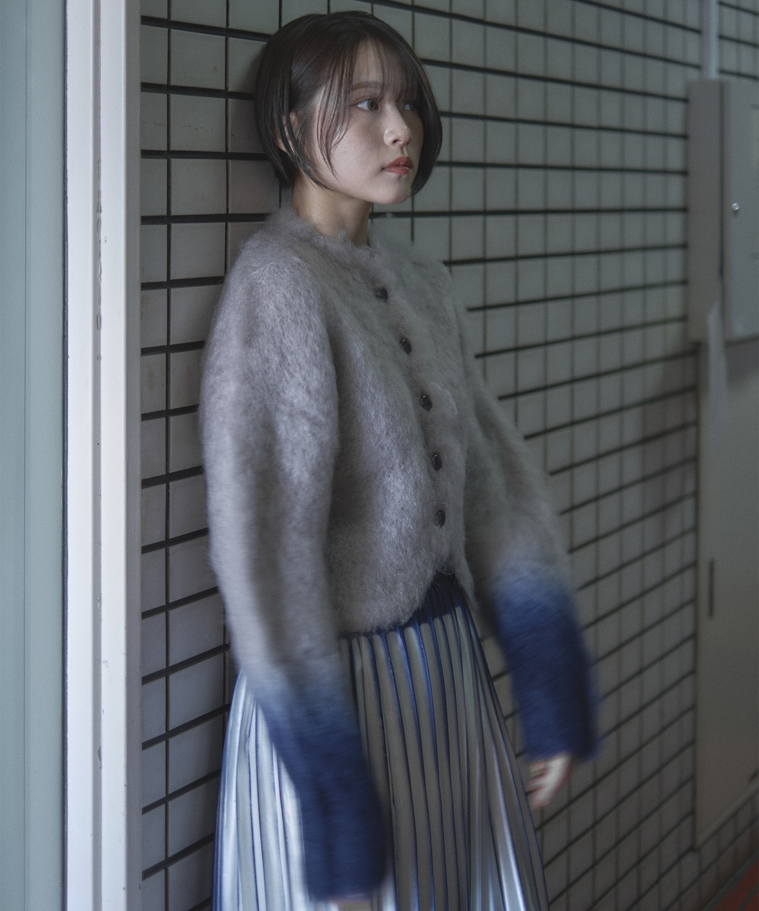 Fur Knitted Cardigan Mame Kurogouchi