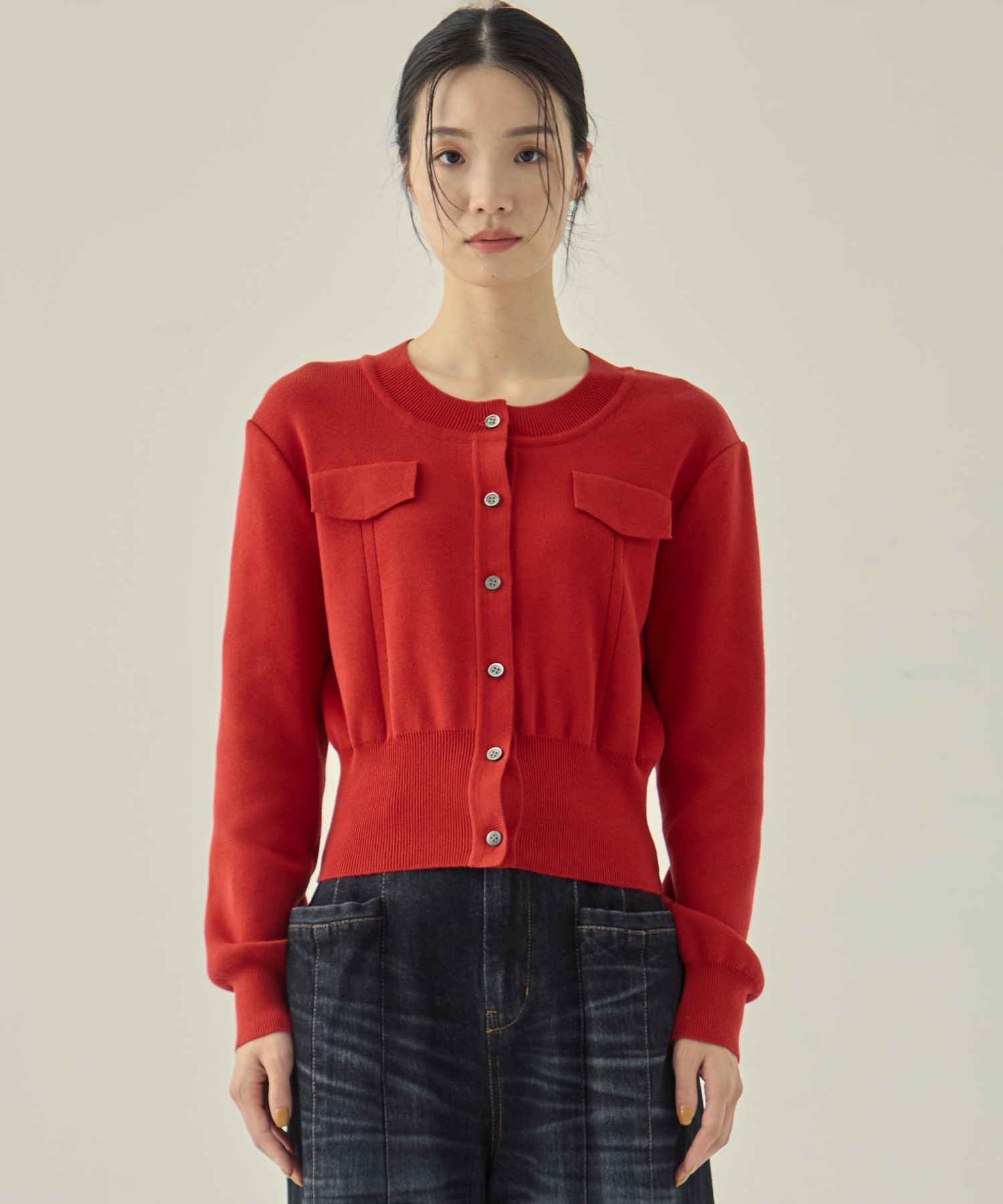 POCKET KNIT CARDIGAN STUDIOUS