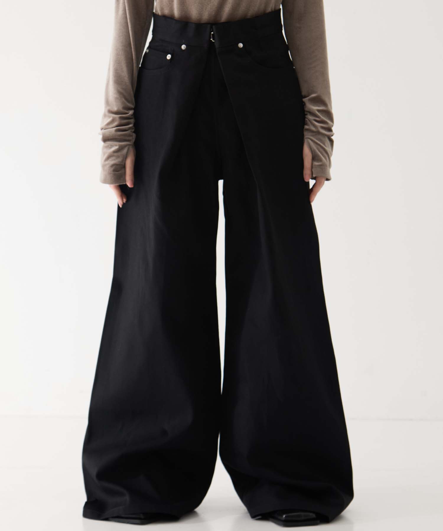 RIGID DENIM WIDE PANTS (SHORT LENGTH) JOHN LAWRENCE SULLIVAN