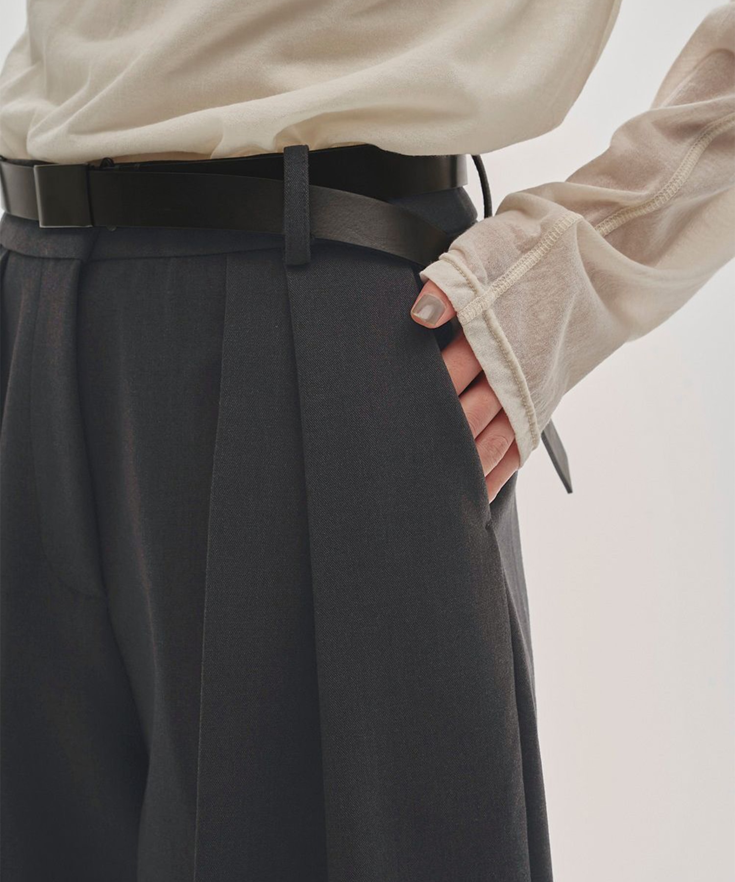 Bonding Wide Trousers TODAYFUL