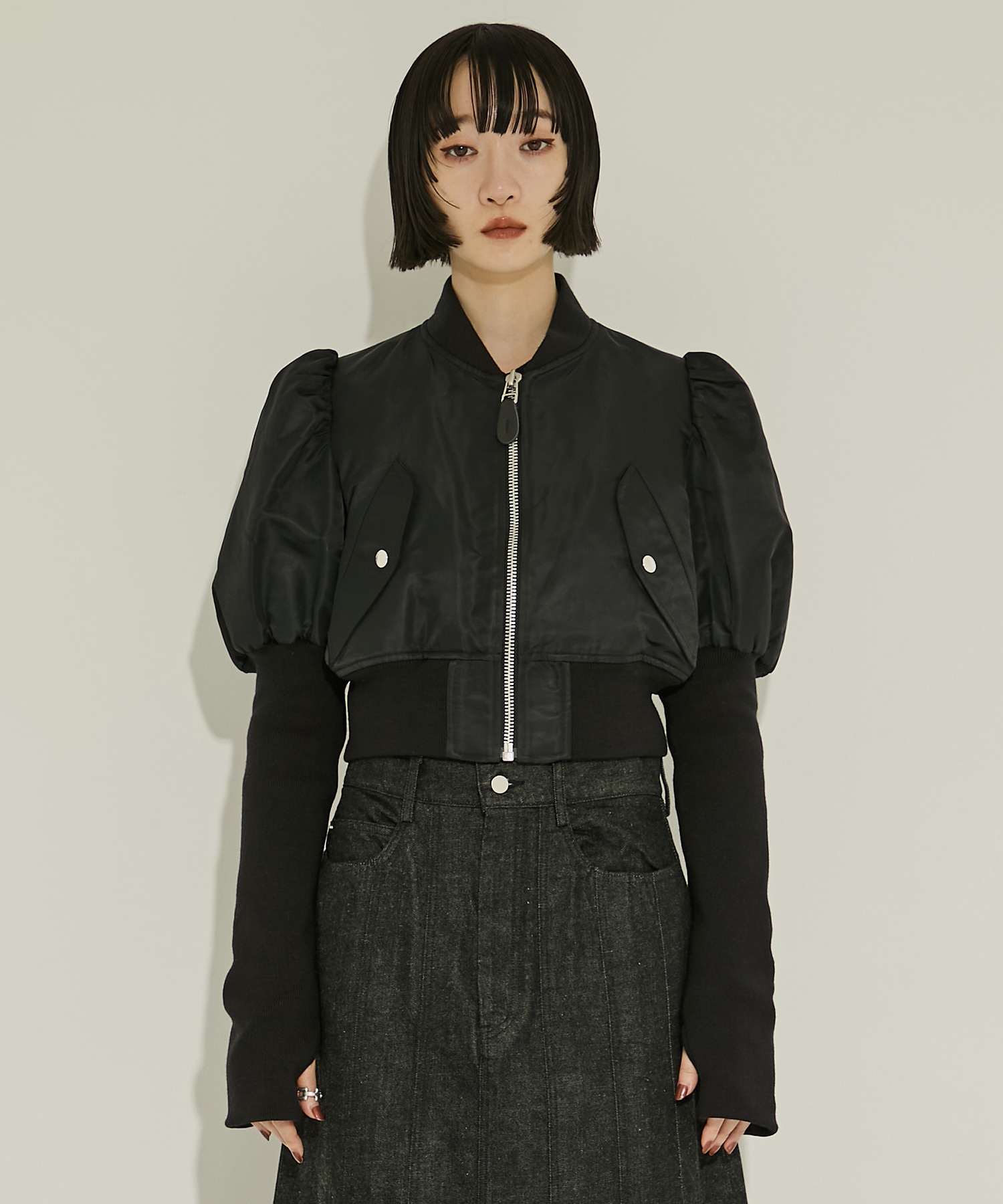 NYLON BOLERO BOMBER JACKET JOHN LAWRENCE SULLIVAN