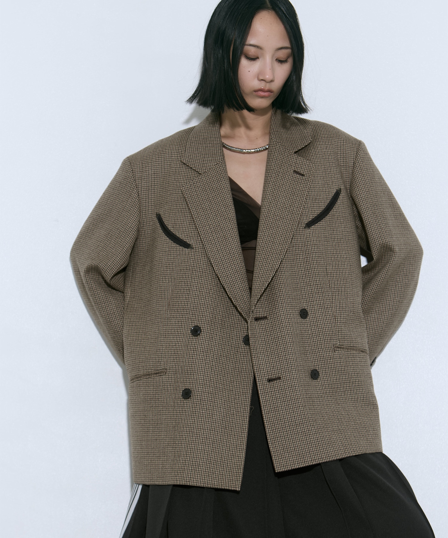 Wool check jacket TOGA