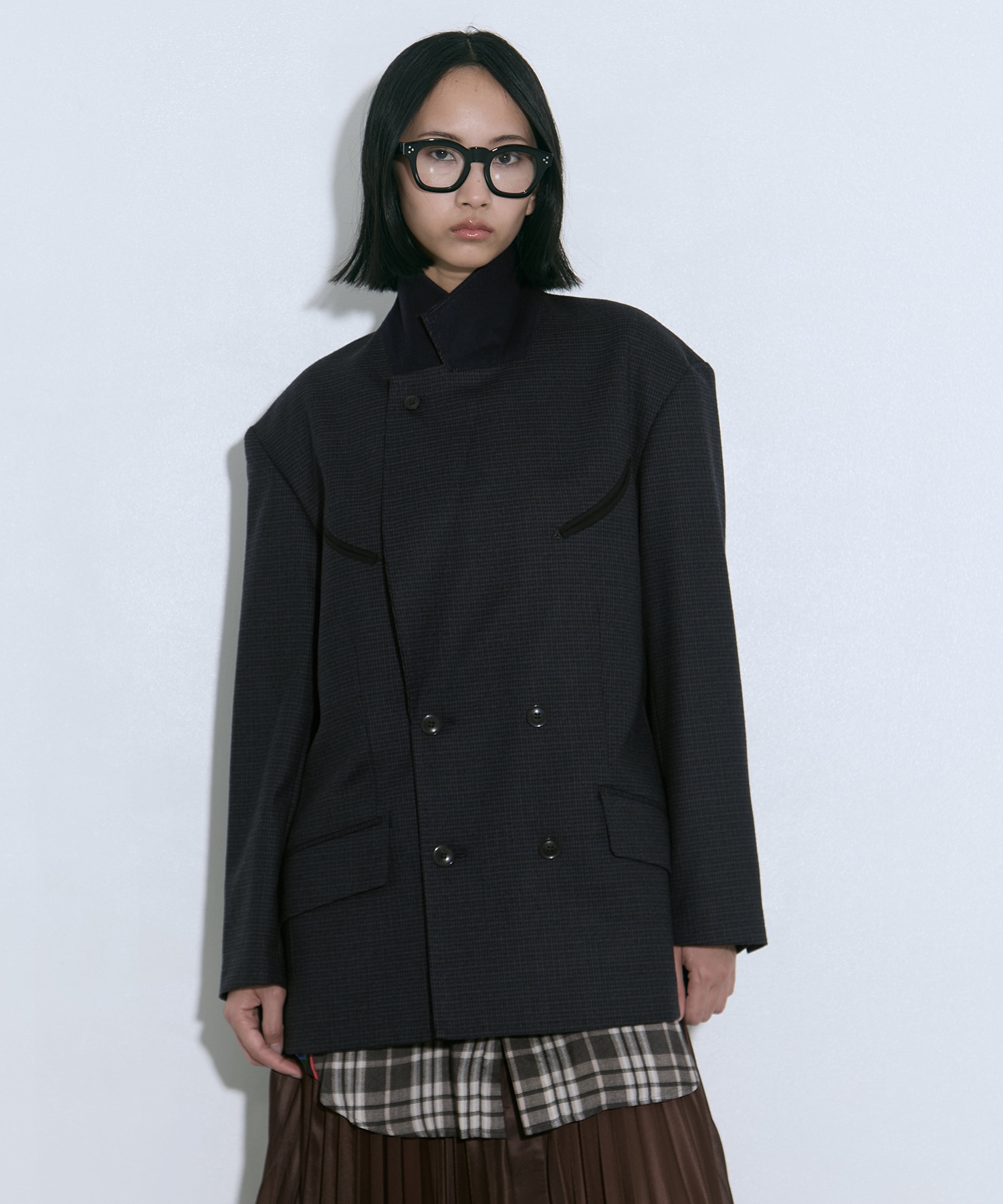 Wool check jacket TOGA