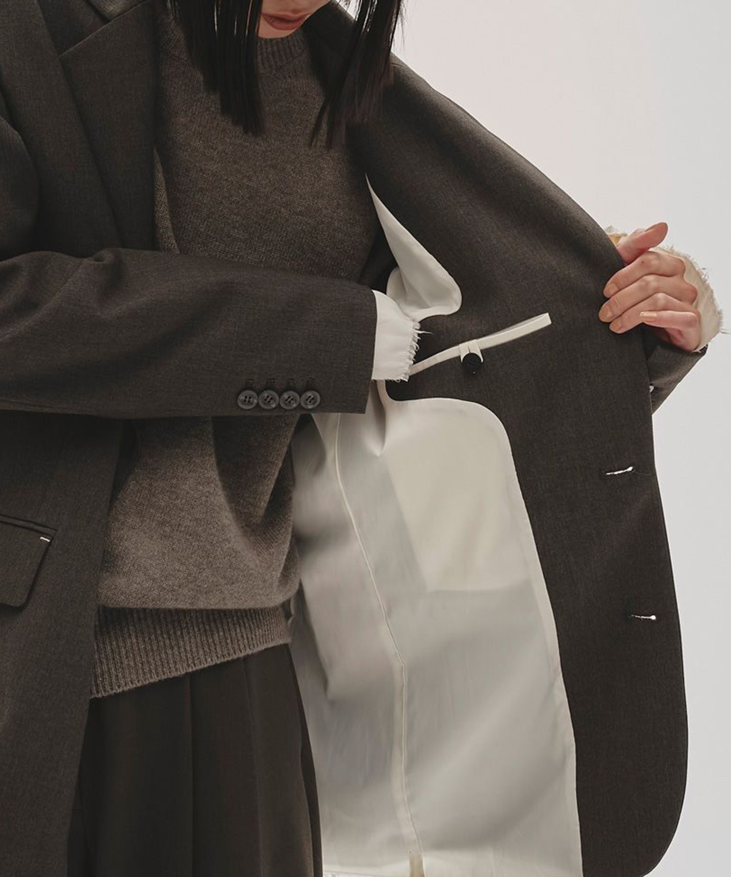 Over Shoulder Jacket(38 DARK GREY): TODAYFUL: WOMENS｜ STUDIOUS