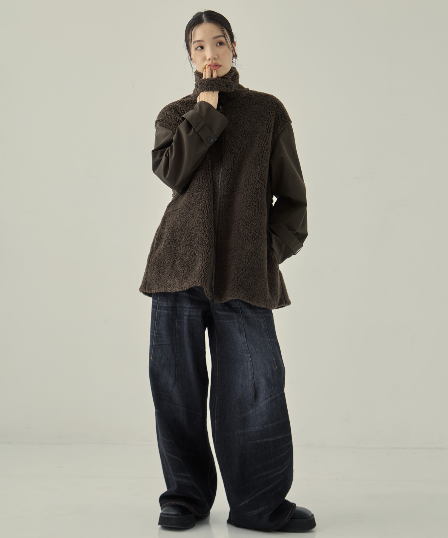 別注リサイクルシェルタフタ×ボア VACHEMENT