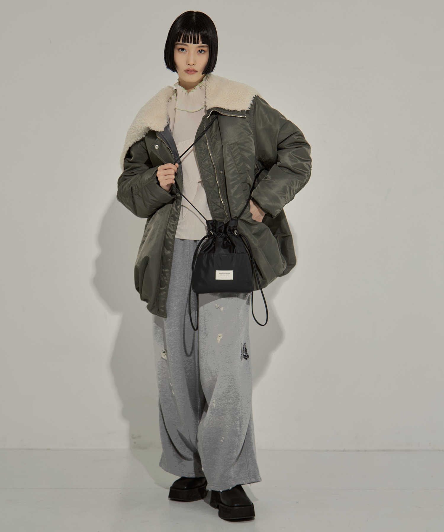 別注2wayショルダー巾着バッグ beautiful people