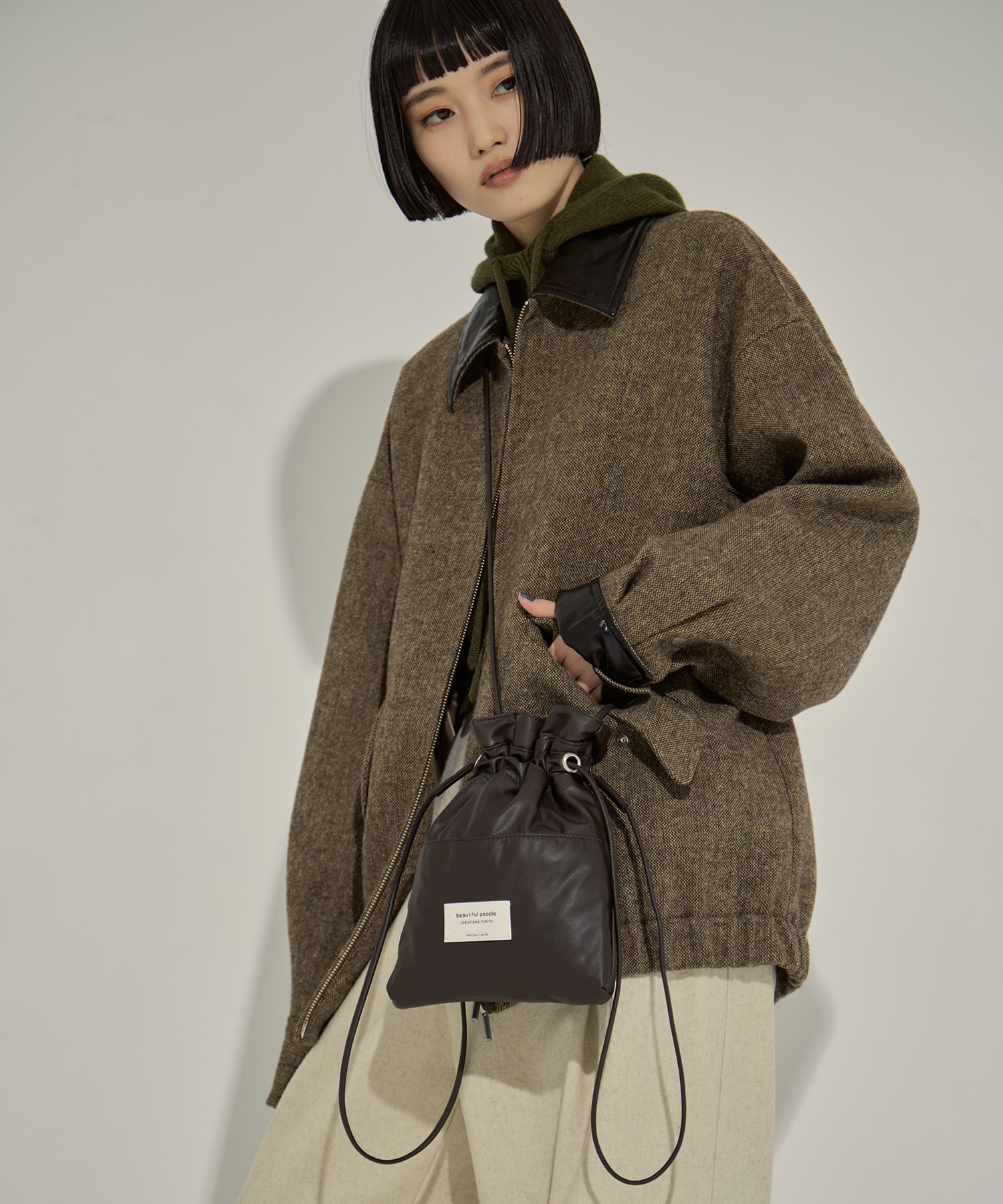 別注2wayショルダー巾着バッグ beautiful people