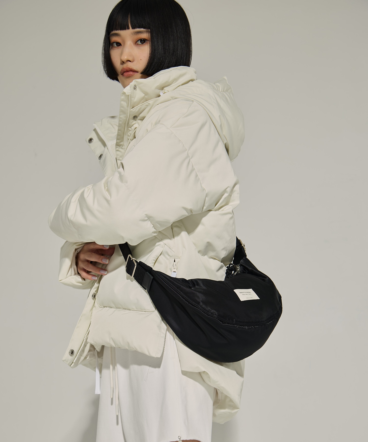 別注nylon moon shoulder bag(FREE BLACK): beautiful people: WOMENS