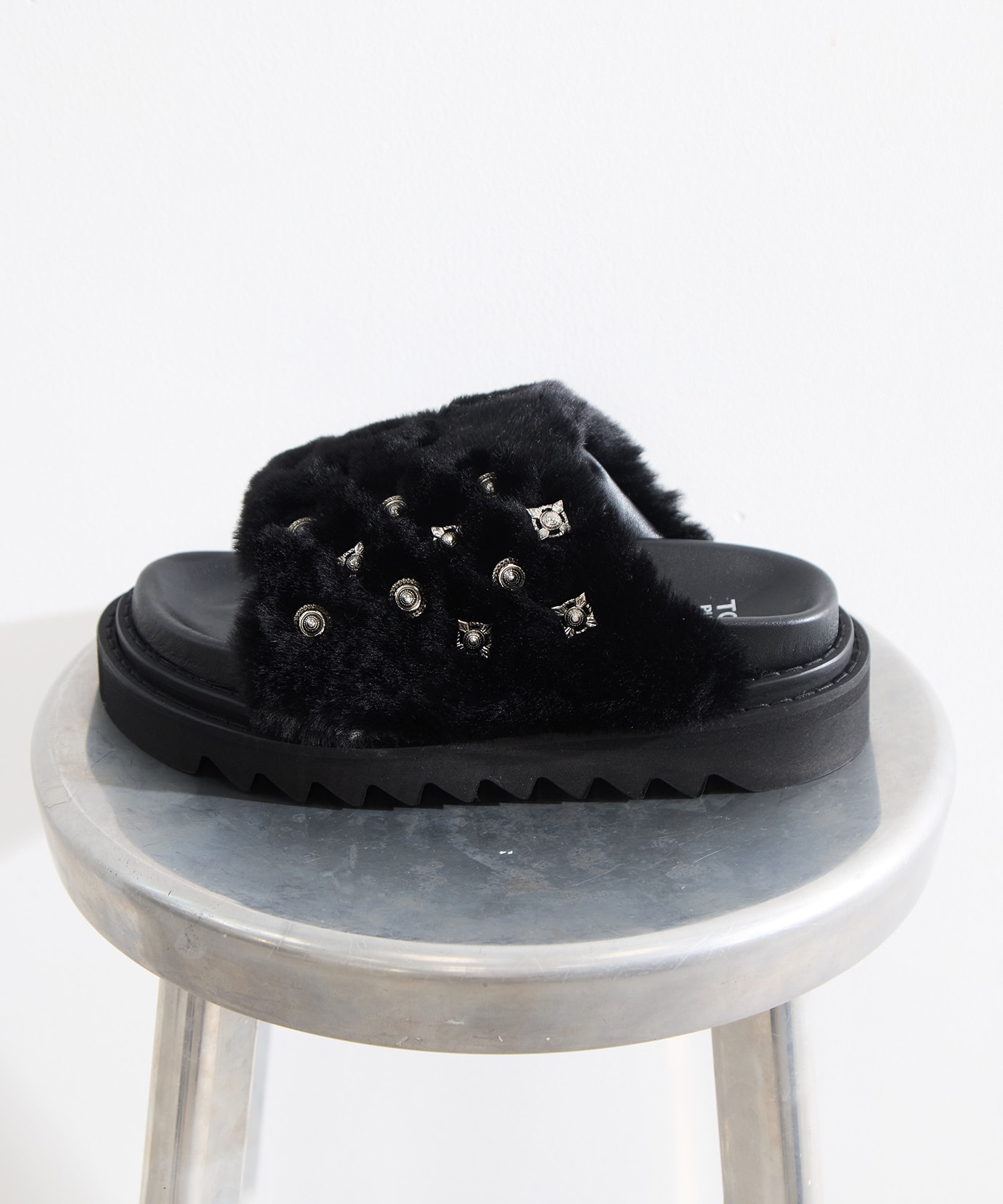 FUR CONCHO SANDALS TOGA