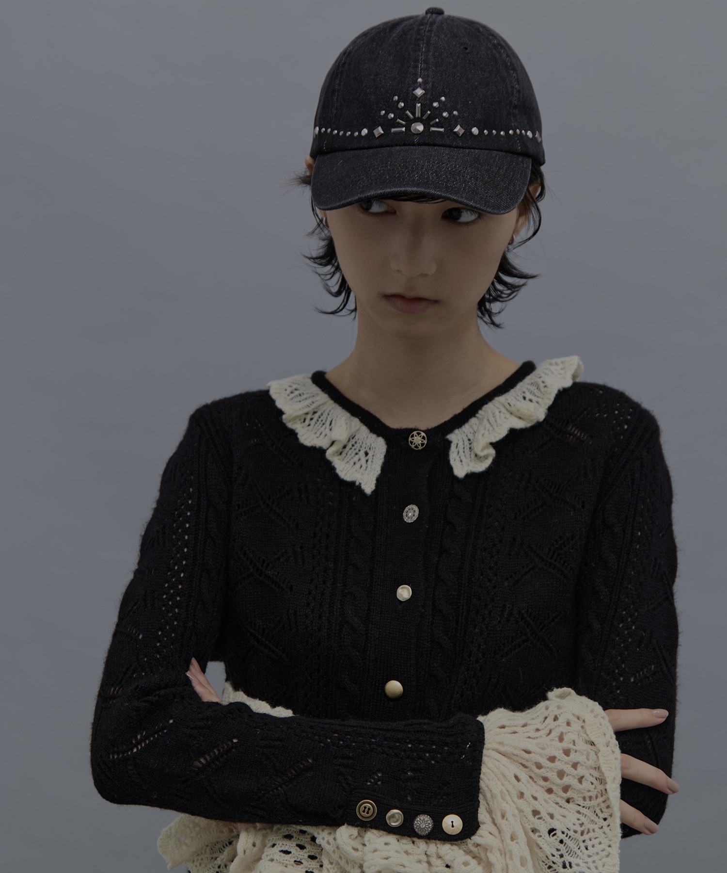 別注silver metal tiara cap tanakadaisuke