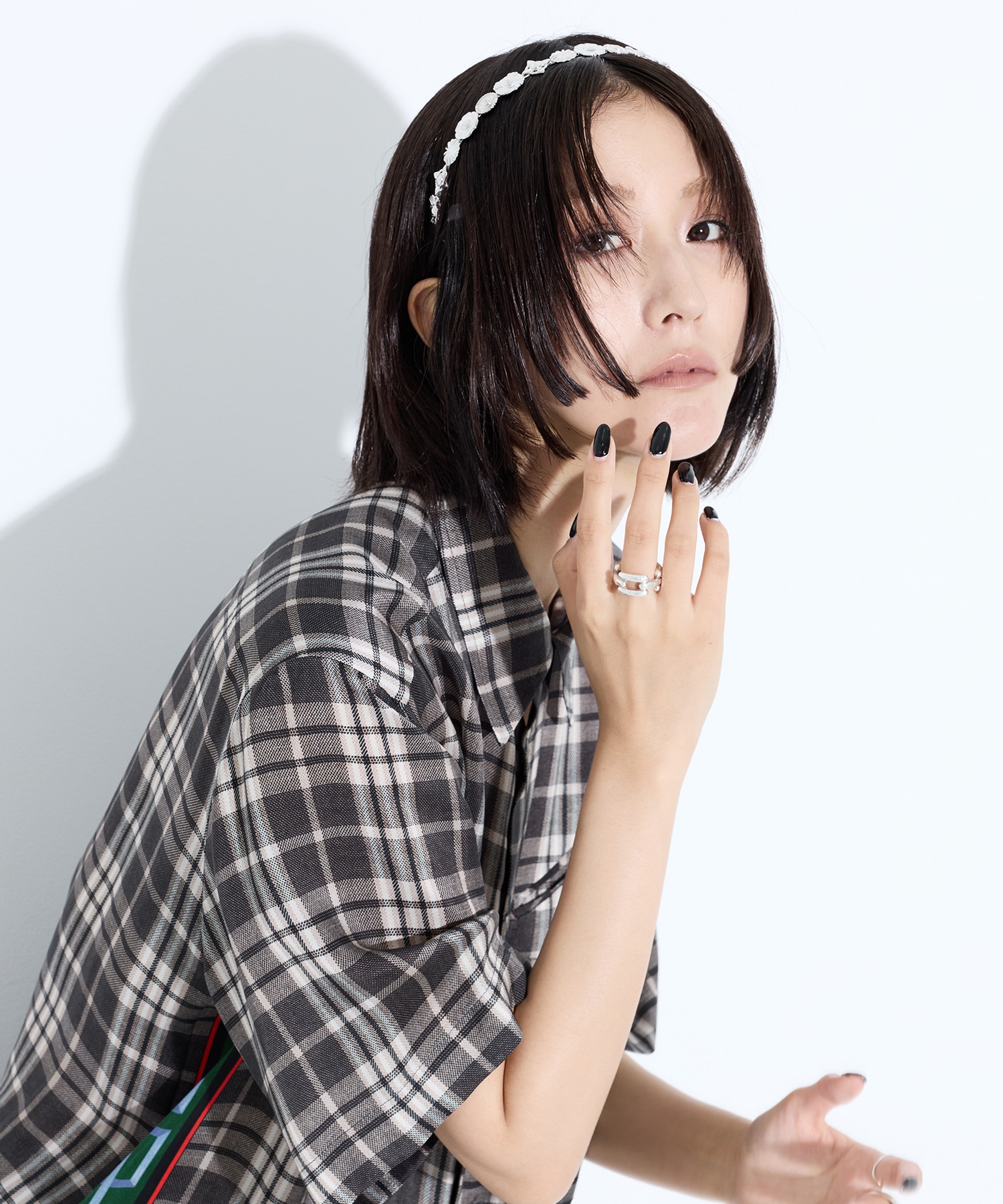 Metal narrow headband TOGA
