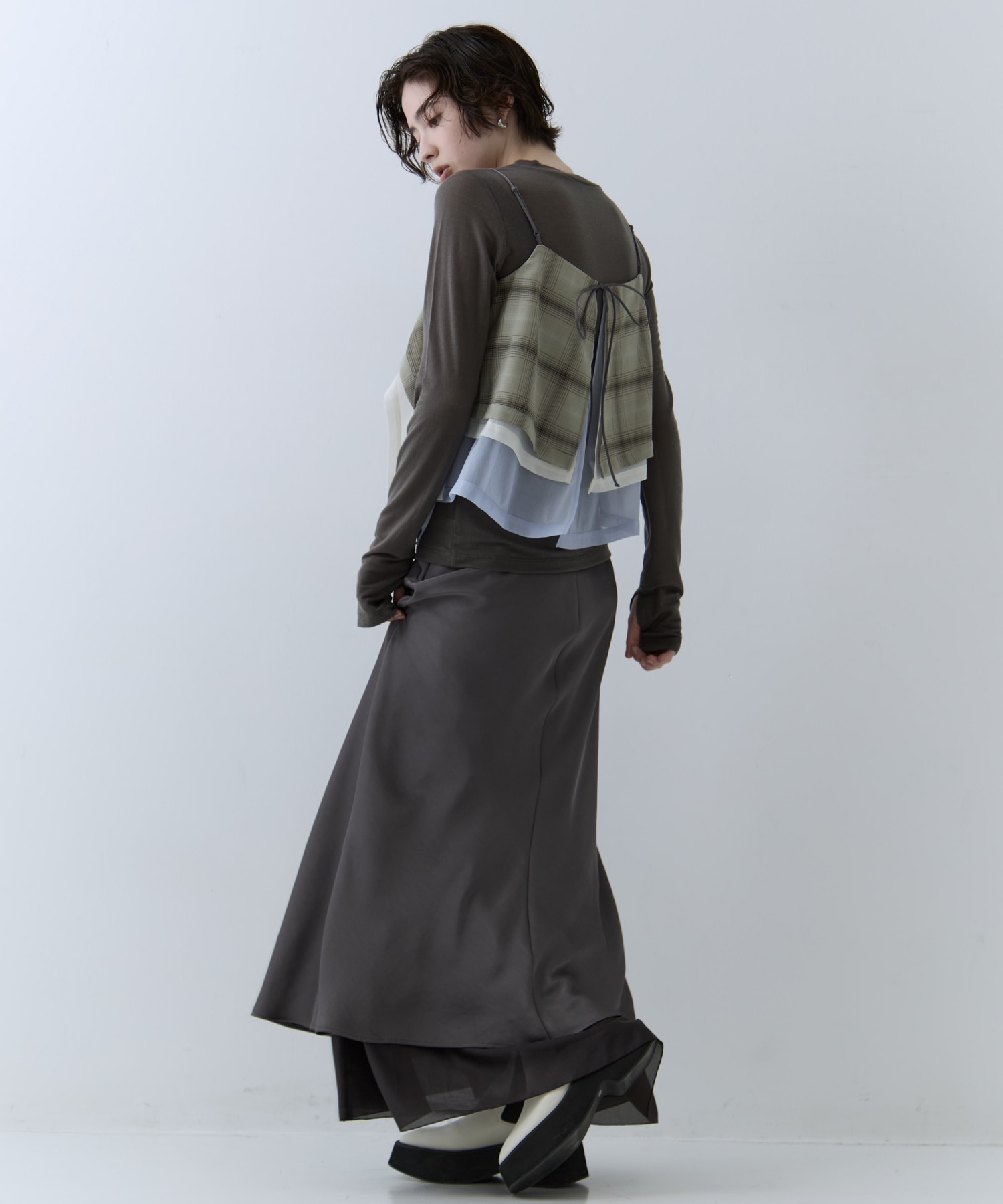 3way Camisole & Cashmere Long T STUDIOUS