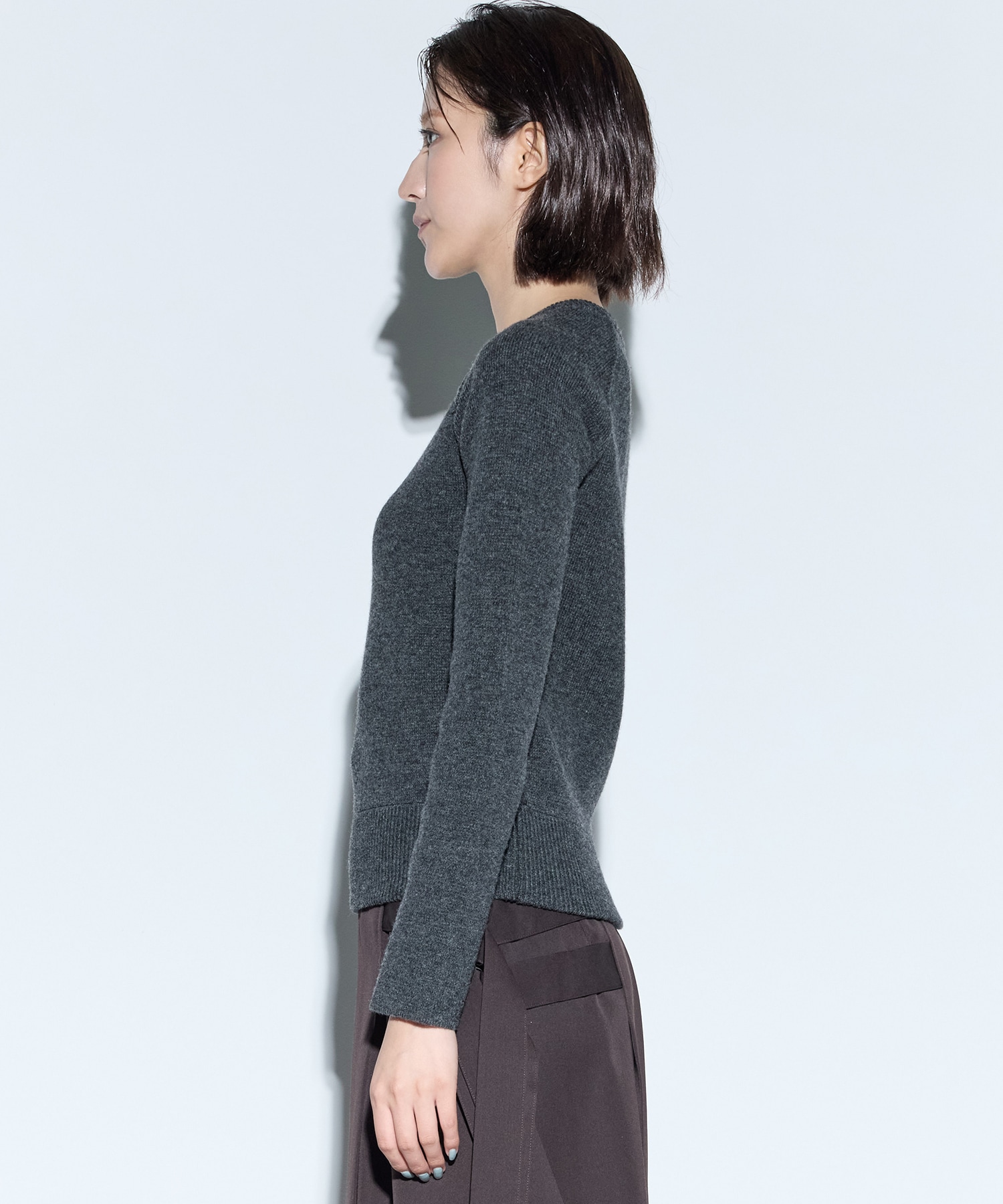 RERACS RAGRAN V NECK PULLOVER KNIT THE RERACS