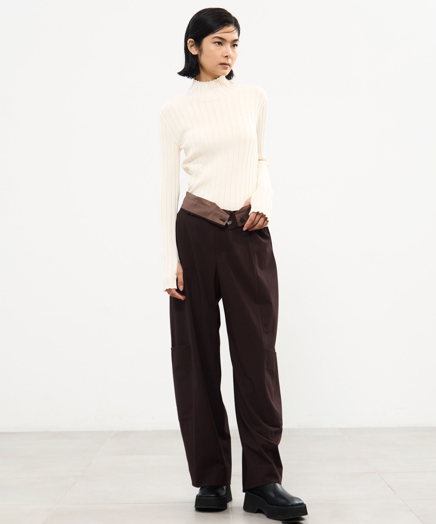 Silk Viscorse Wide Rib KT STUDIOUS