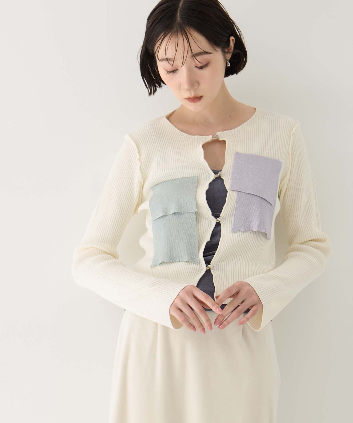 別注 RIB KNIT CARDIGAN kotohayokozawa