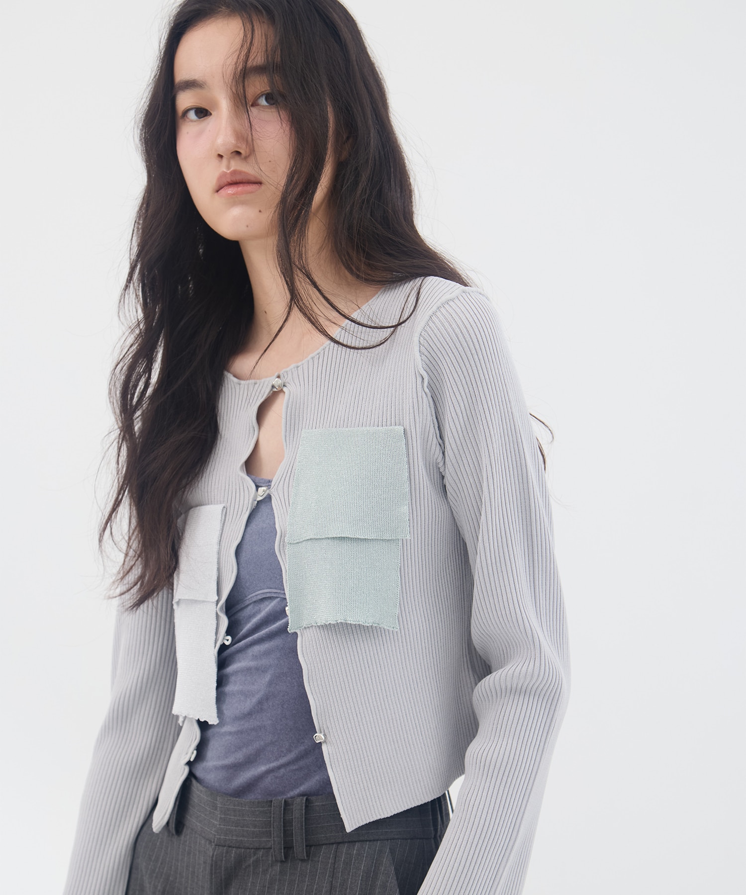 別注 RIB KNIT CARDIGAN kotohayokozawa