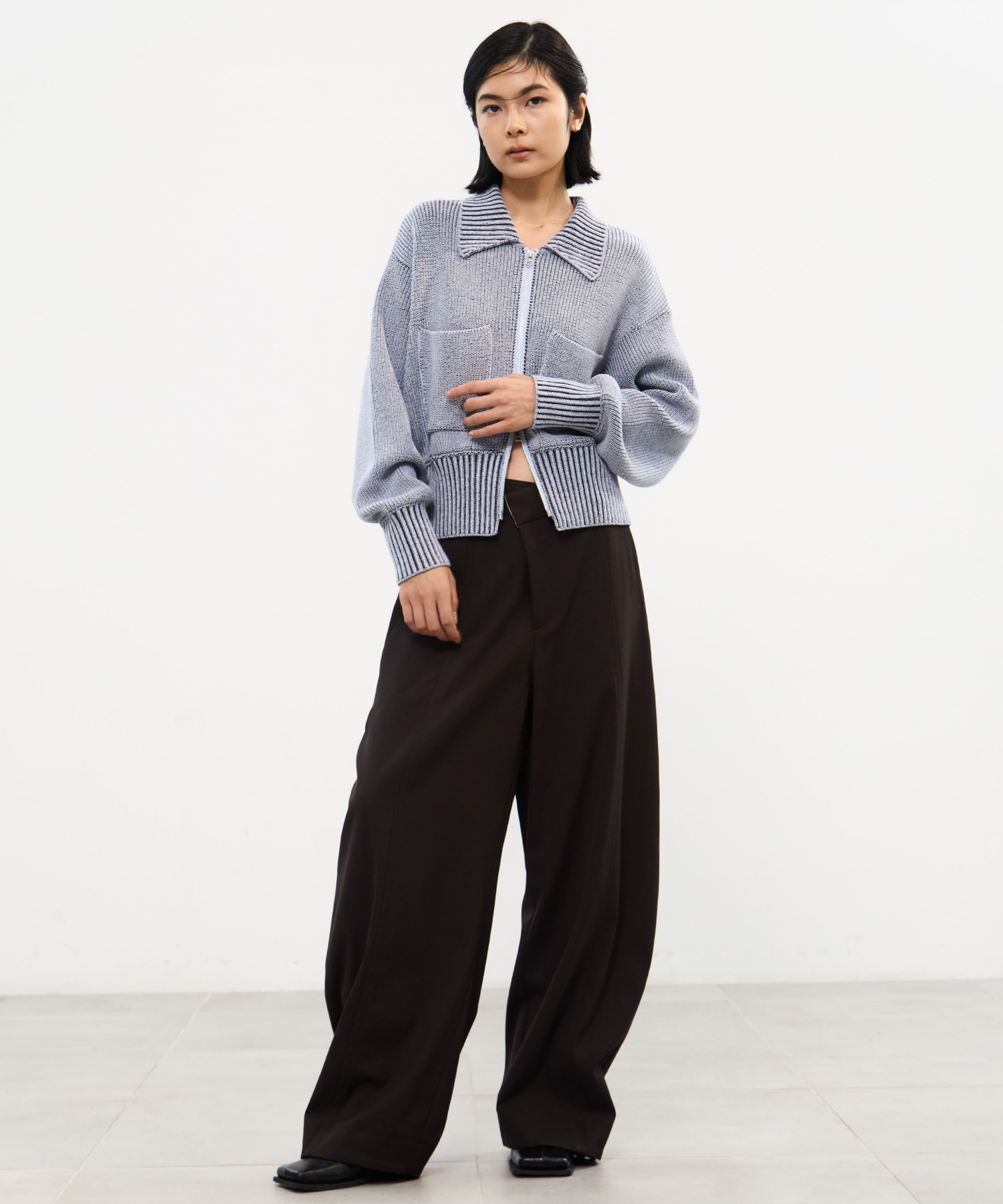 別注 ZIP CROPPED TOPS WRAPINKNOT