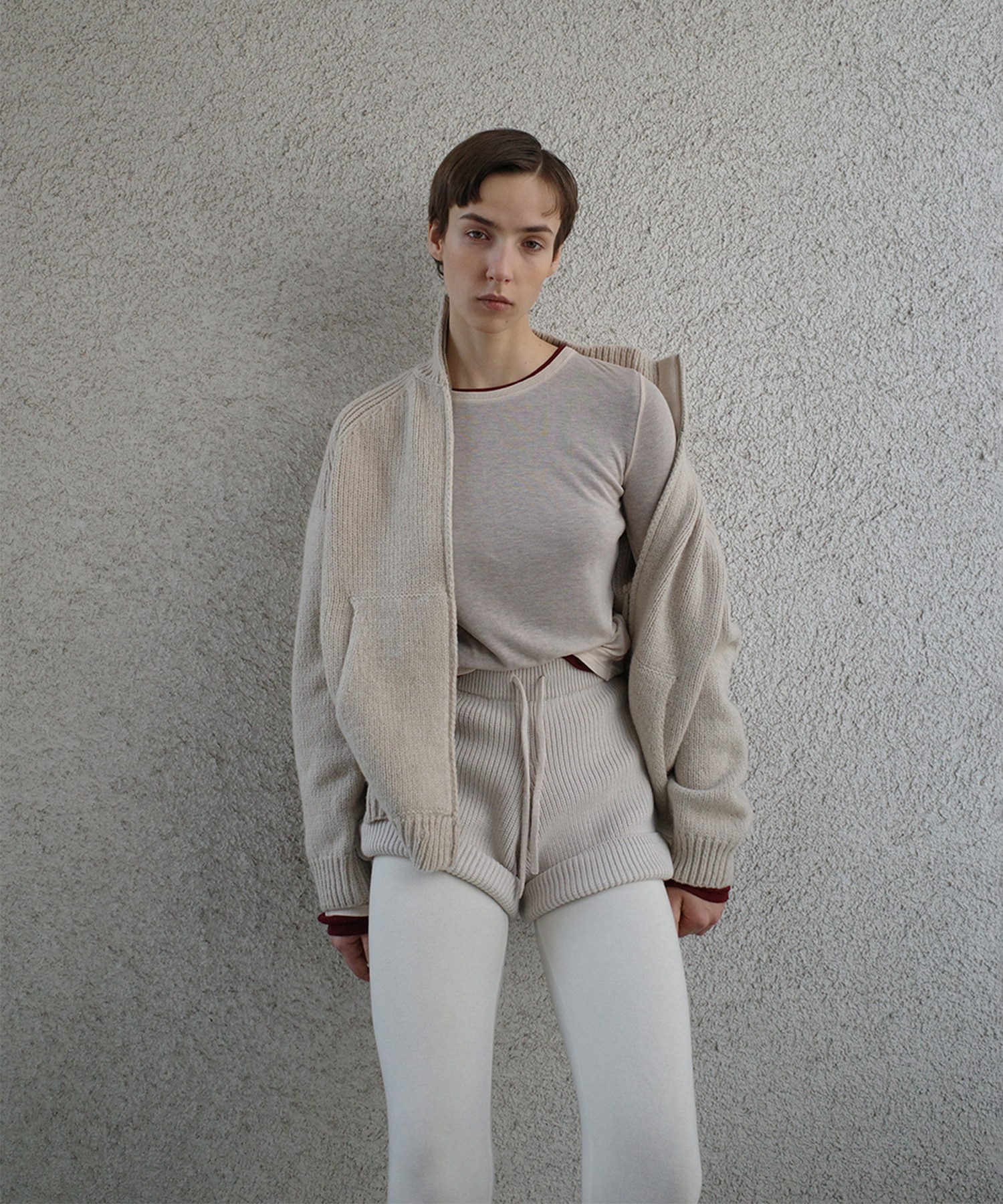 POCKET ZIP KNIT TOPS CLANE