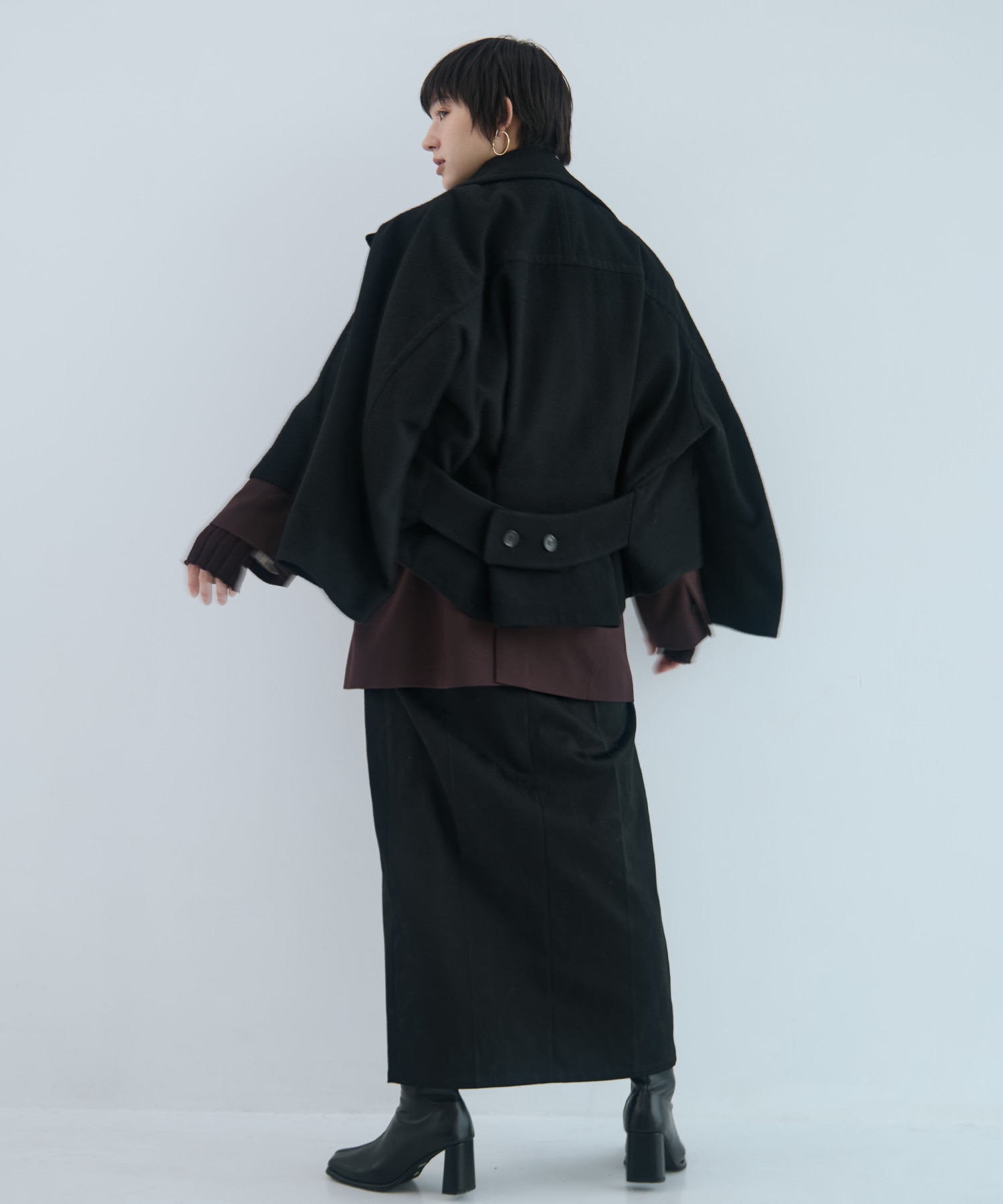 Stand Collar Wool Blouson STUDIOUS