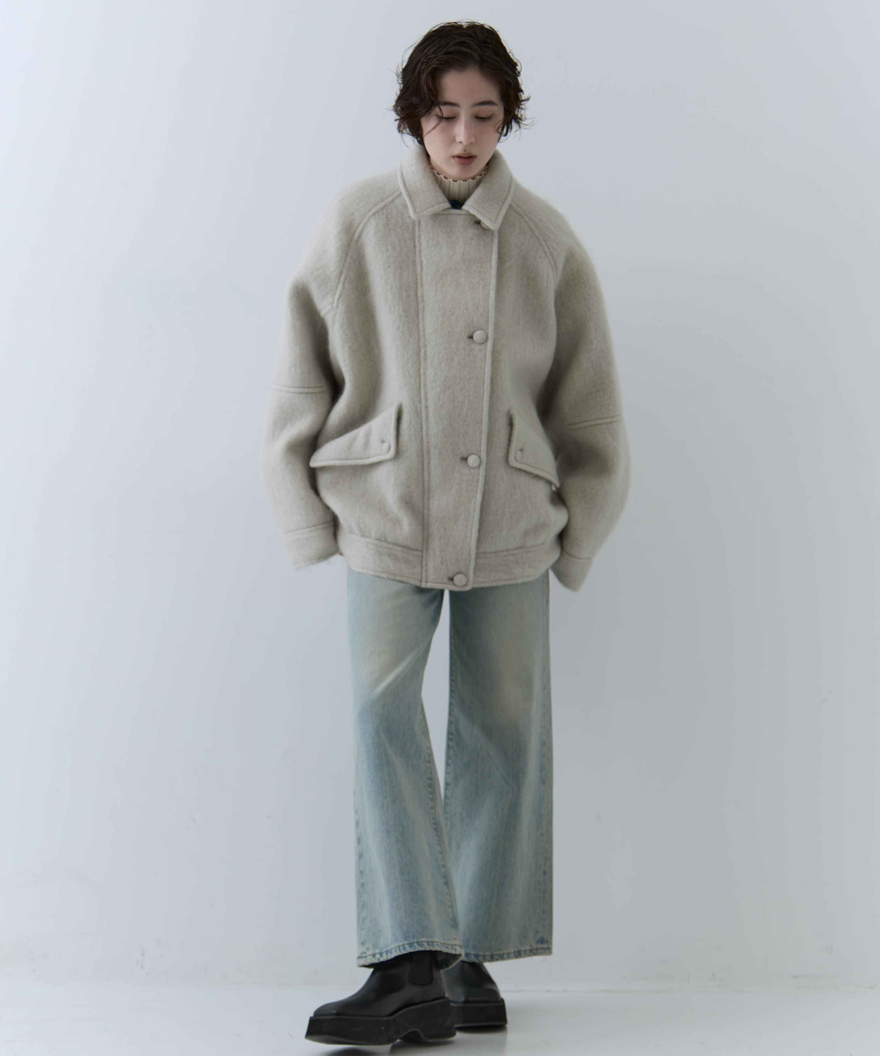 UND MOHAIR SHAGGY FLIGHT JACKET AMERI