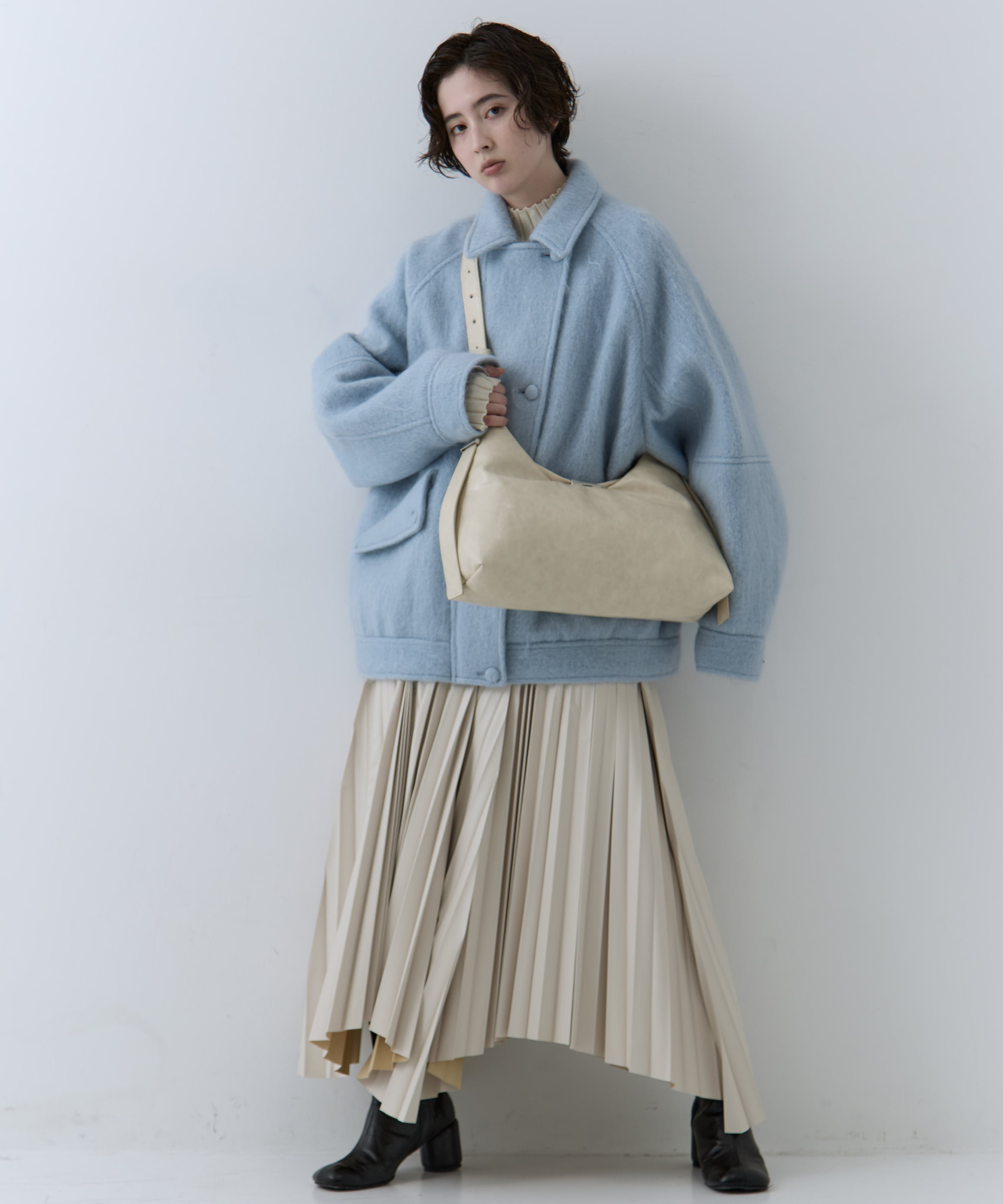 UND MOHAIR SHAGGY FLIGHT JACKET AMERI