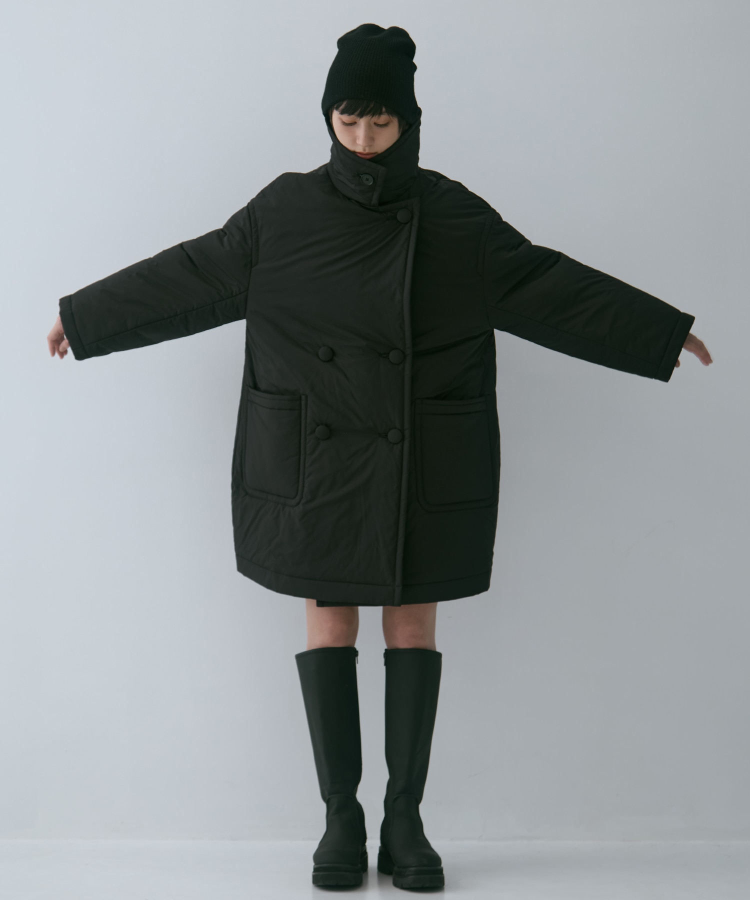 PADDED BUTTON COAT STUDIOUS