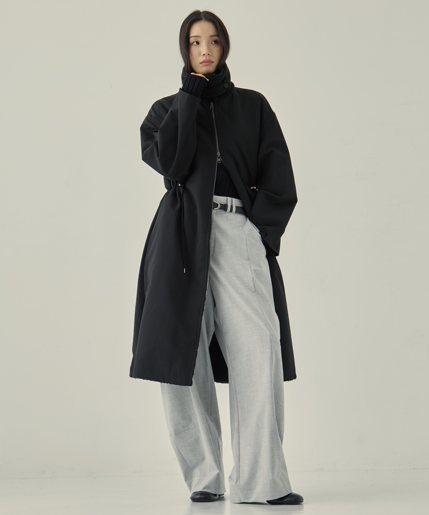 リサイクルシェルタフタ×ボア(ロング) VACHEMENT