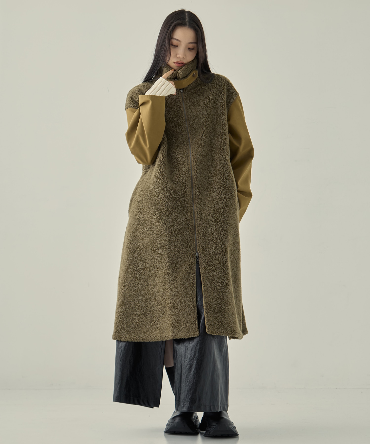 リサイクルシェルタフタ×ボア(ロング) VACHEMENT