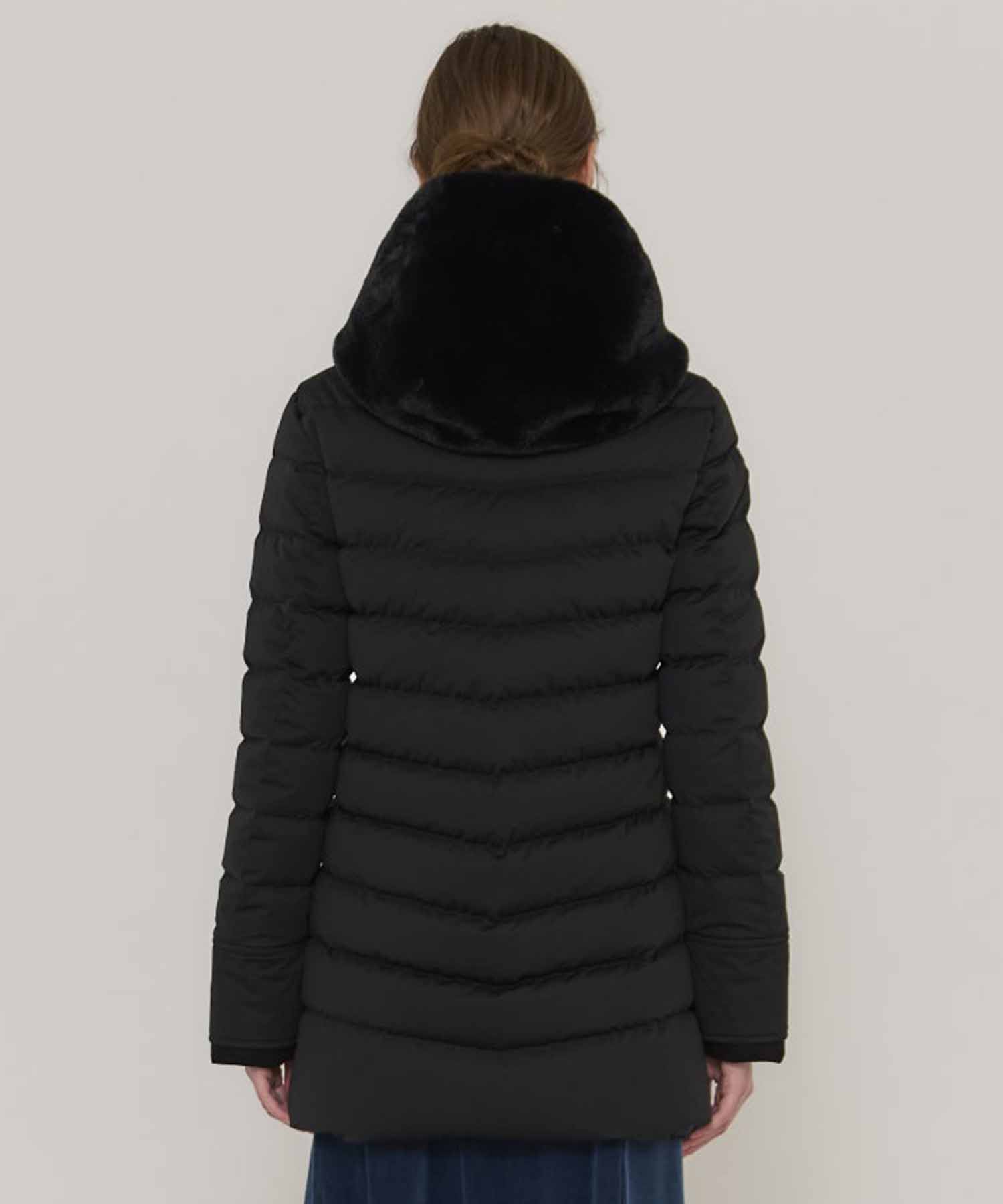 2way Fur Linen Hood Coat YOSOOU