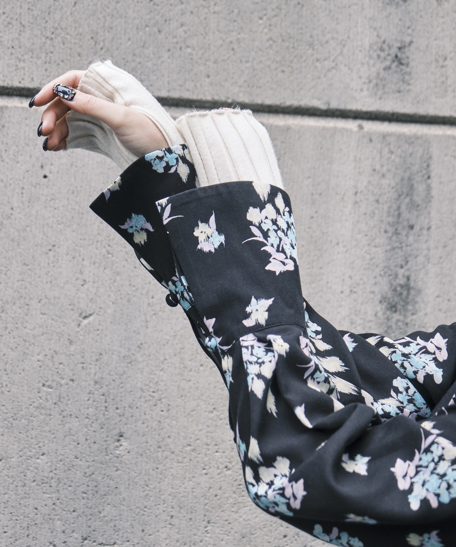 Floral Motif Printed Shirt Mame Kurogouchi