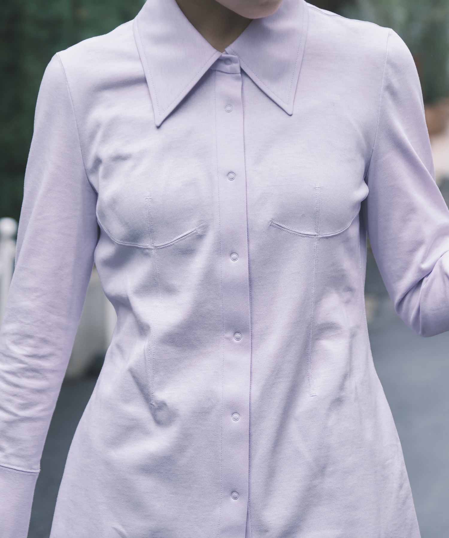 Cotton Jersey Shirt Mame Kurogouchi