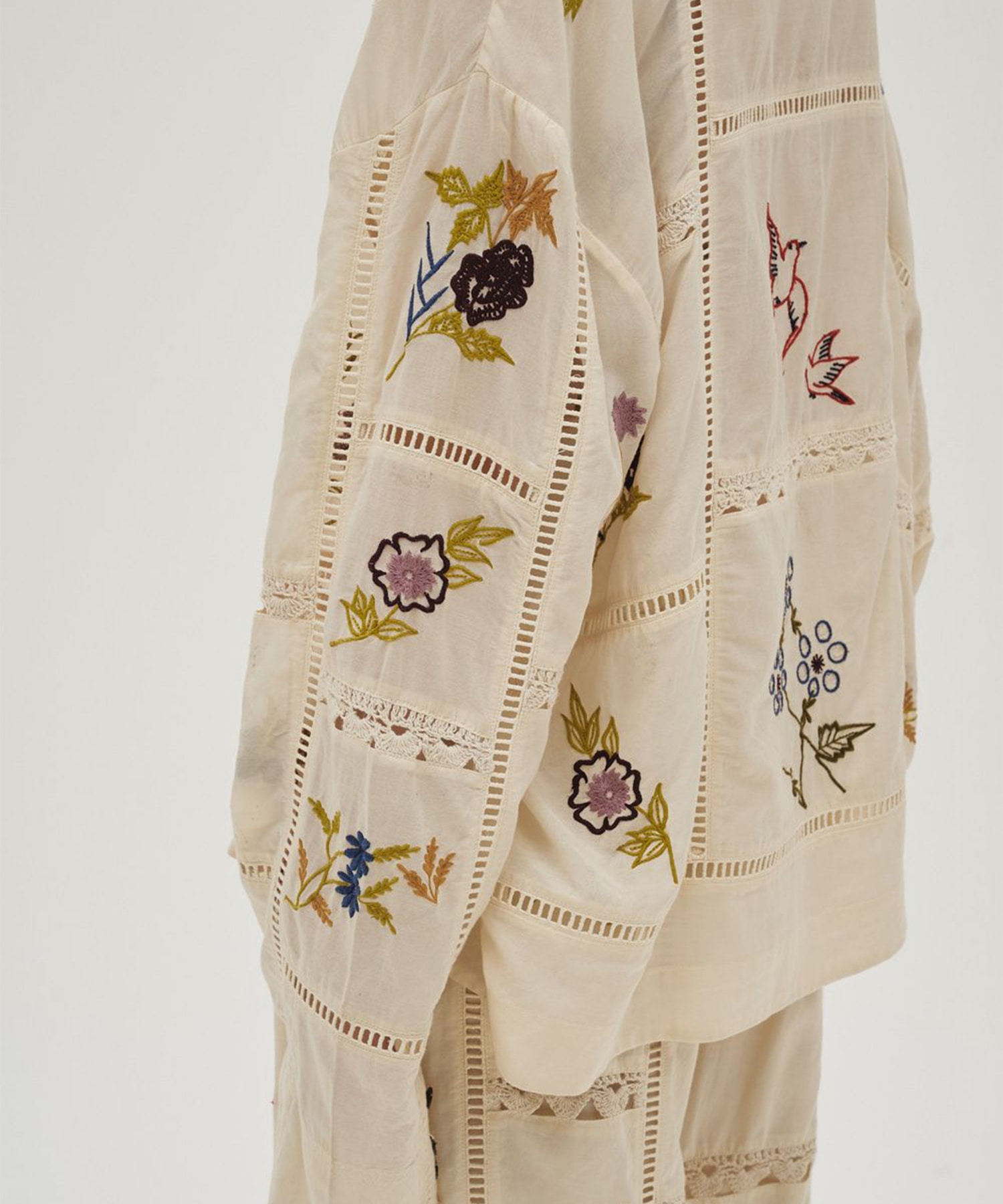 Embroidery Patchwork Shirts TODAYFUL