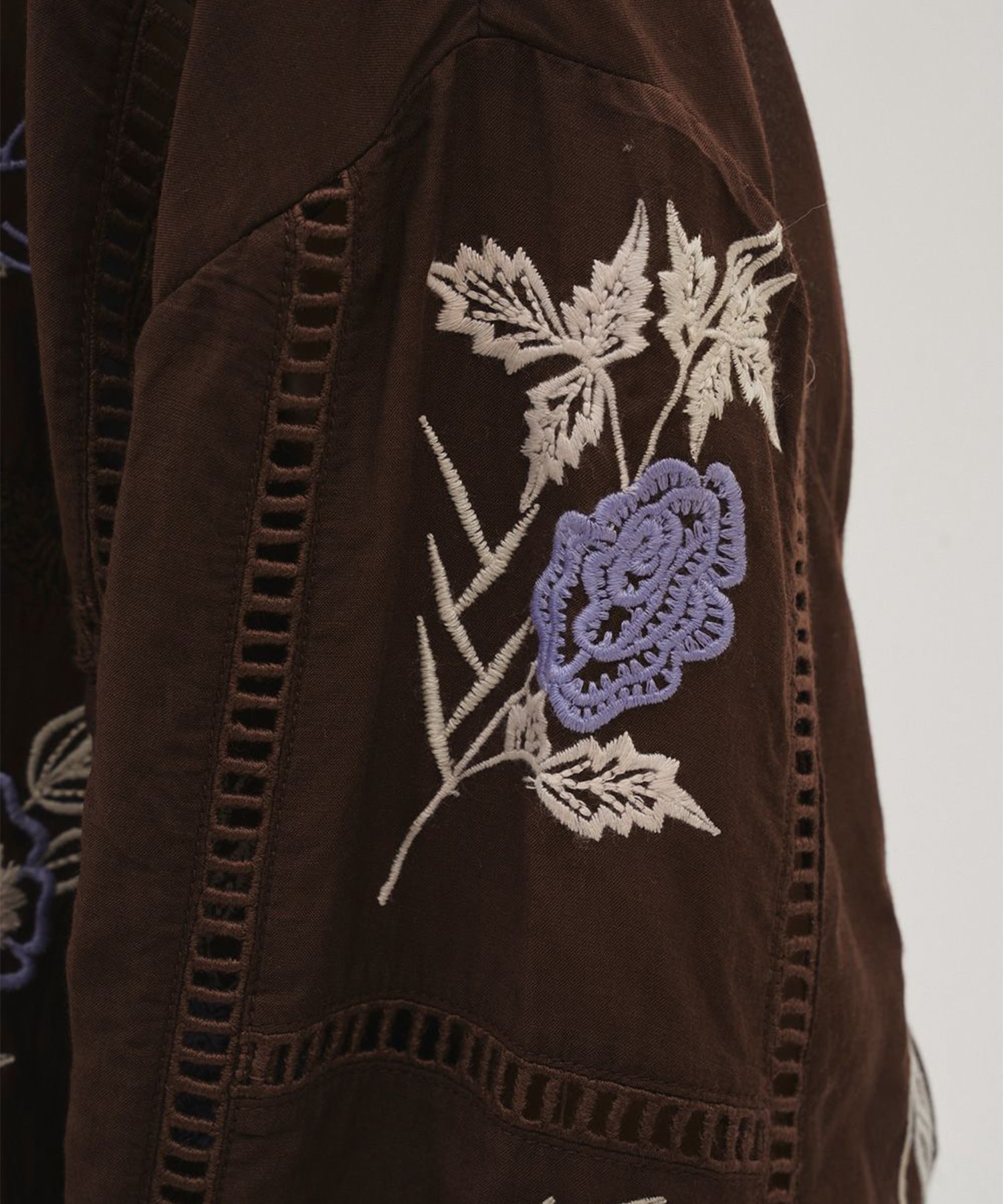 Embroidery Patchwork Shirts TODAYFUL