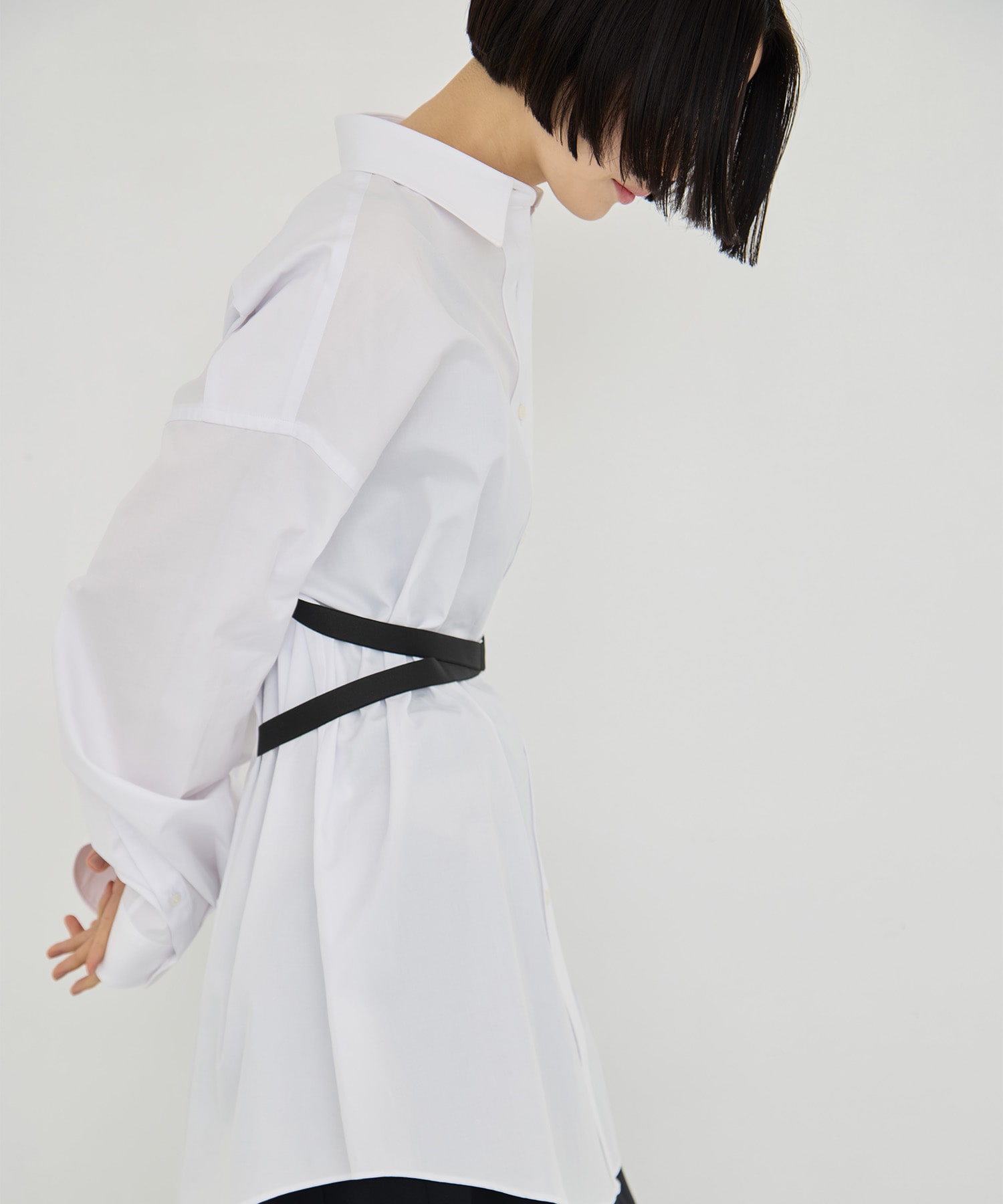 COTTON SATIN OVERSIZED SHIRT JOHN LAWRENCE SULLIVAN