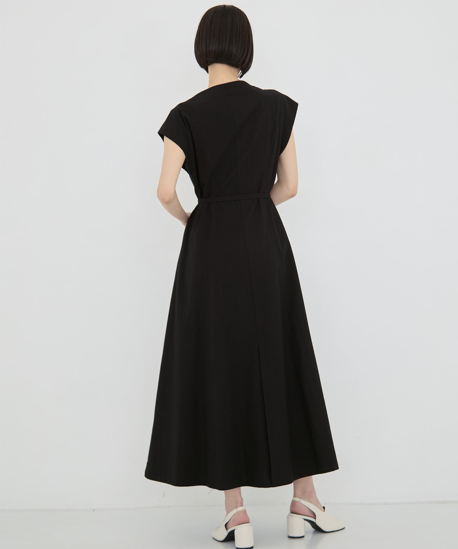 Sesilia asymmetry panel dress AKIRANAKA