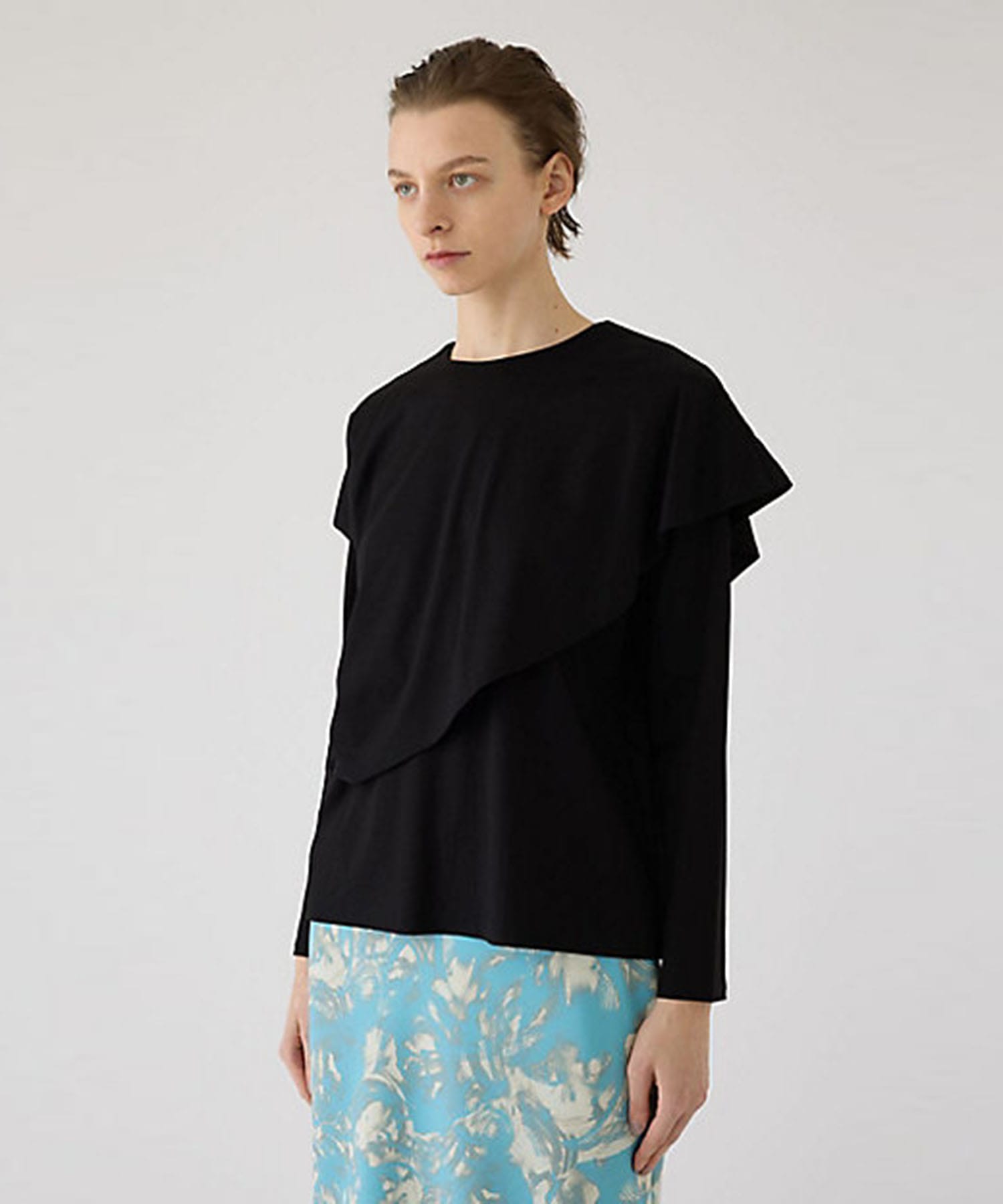 Layered gather cut tops RIM.ARK