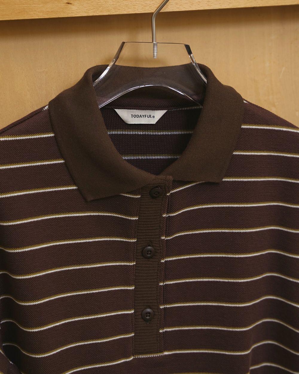 Border Polo Tops TODAYFUL