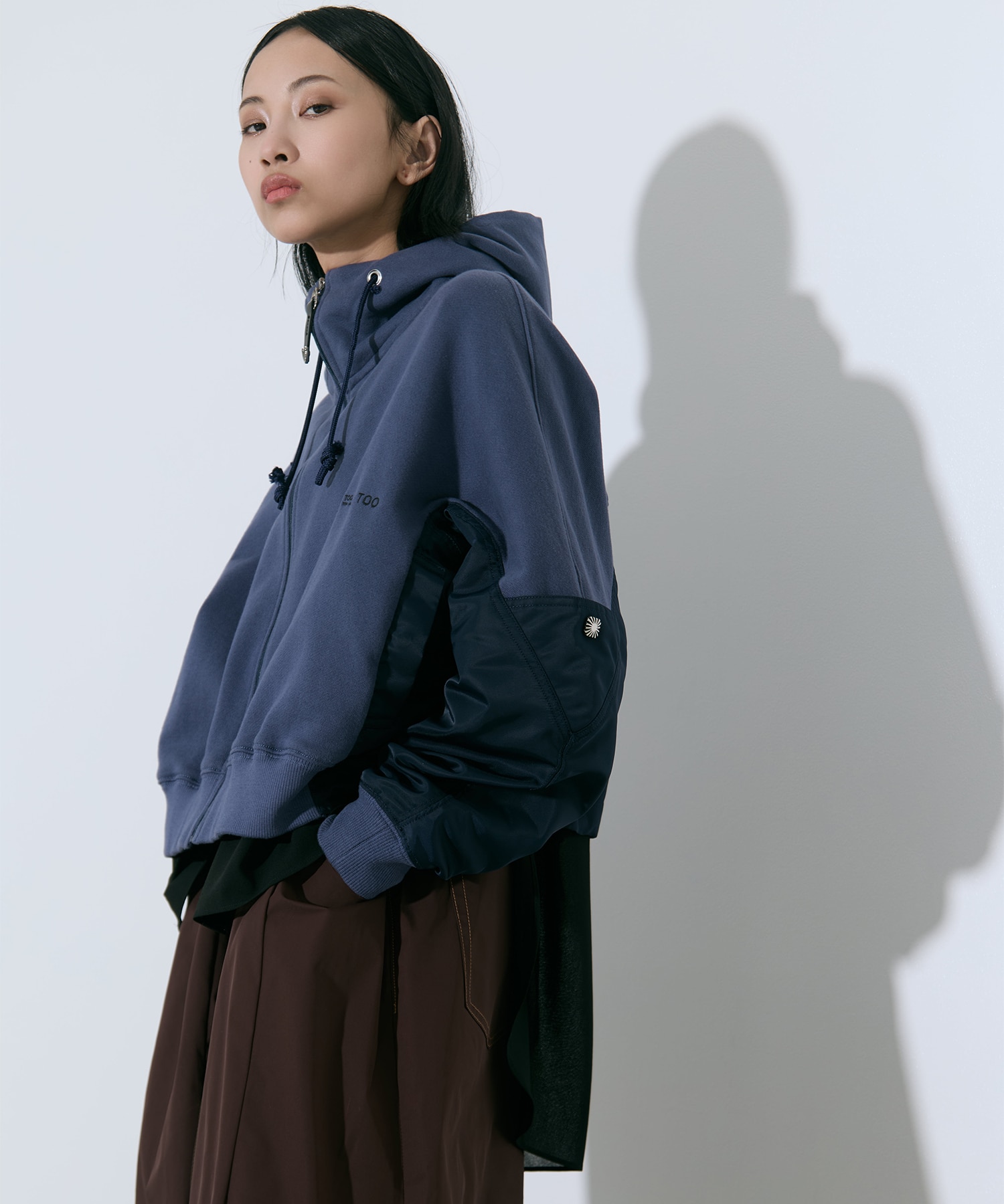 Cotton nylon hoodie TOGA