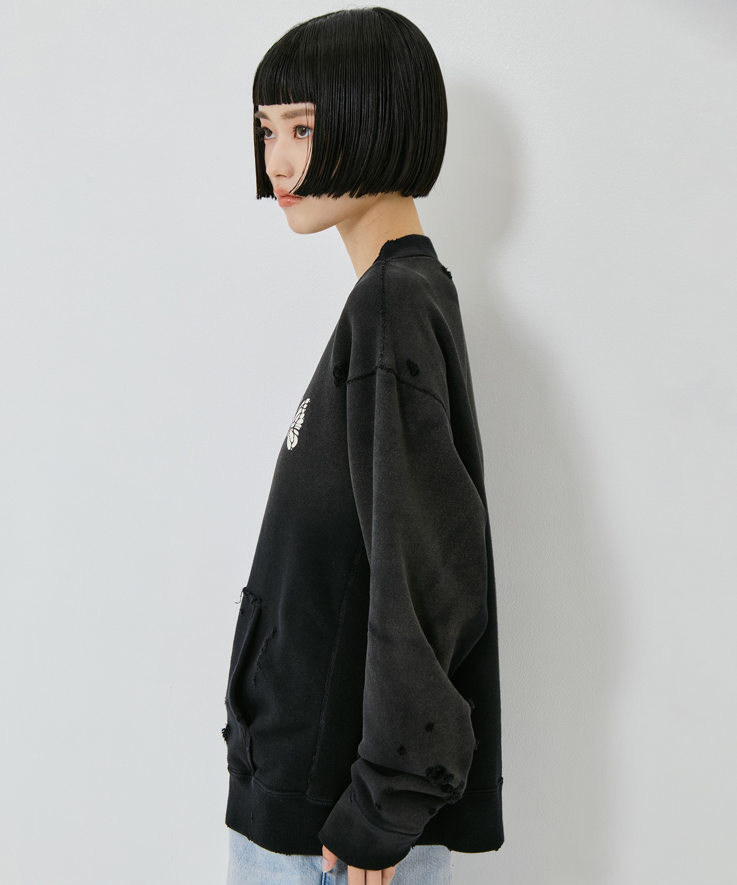 Deconstructed Zipped Sweat Needles