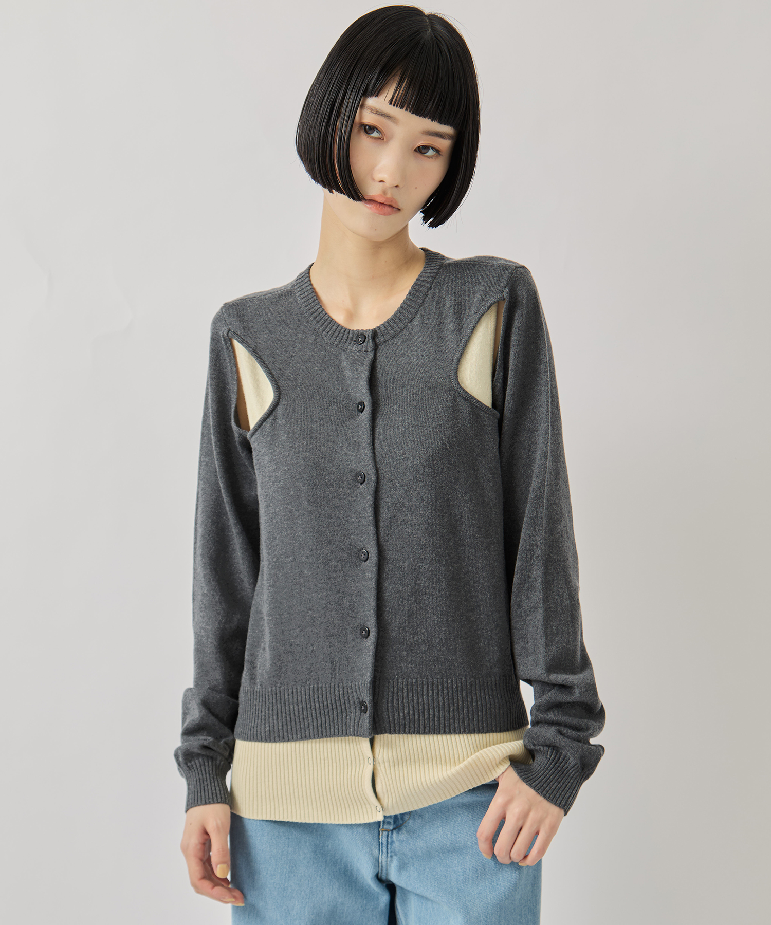 SAP-FK02-1001【肩開きニットカーディガン】 AKANE UTSUNOMIYA