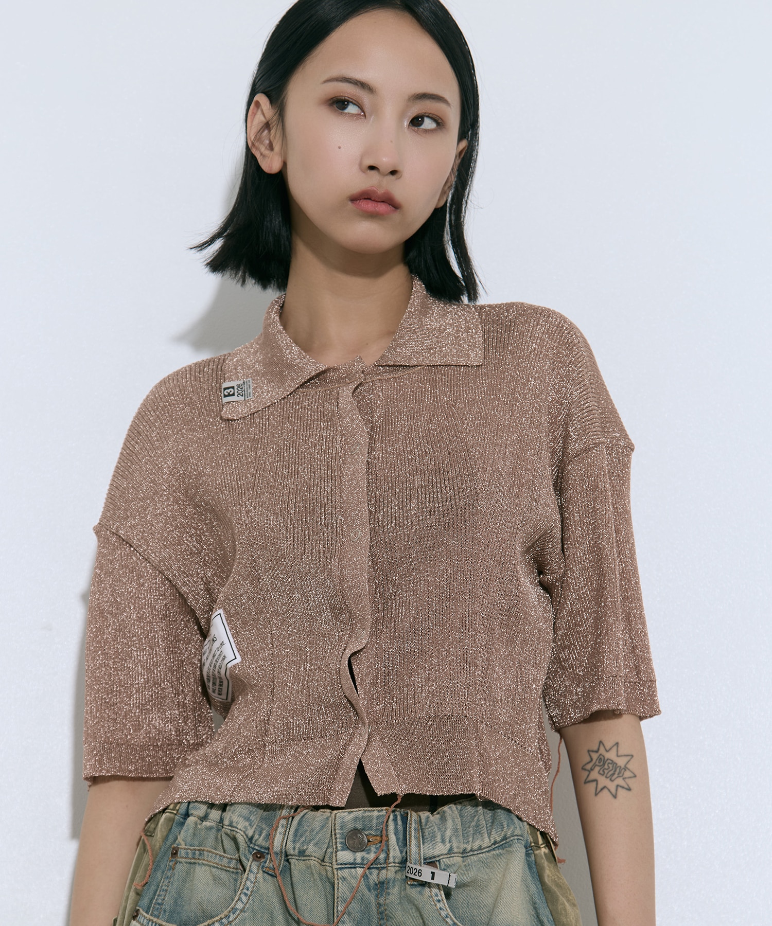 GLITTER KNIT INSIDE OUT CD Maison MIHARA YASUHIRO