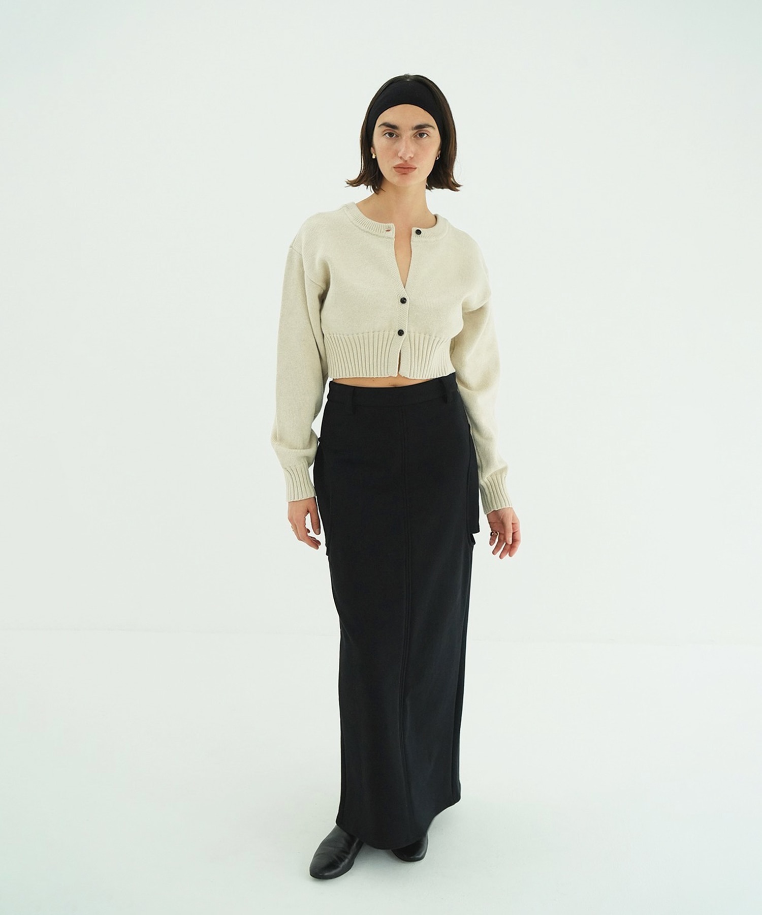 CIRCLE CUT SWEAT SKIRT CLANE