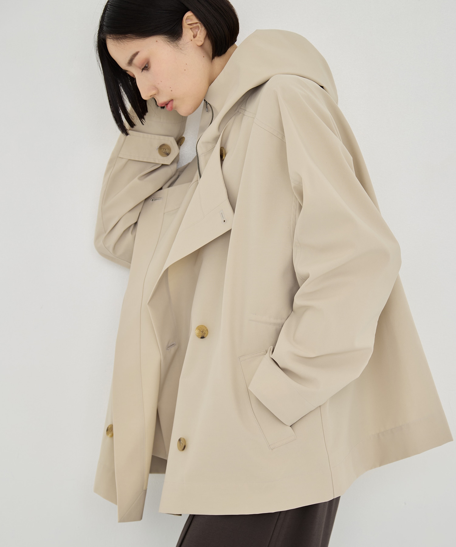 リサイクルナイロンタスランレイヤードブルゾン VACHEMENT