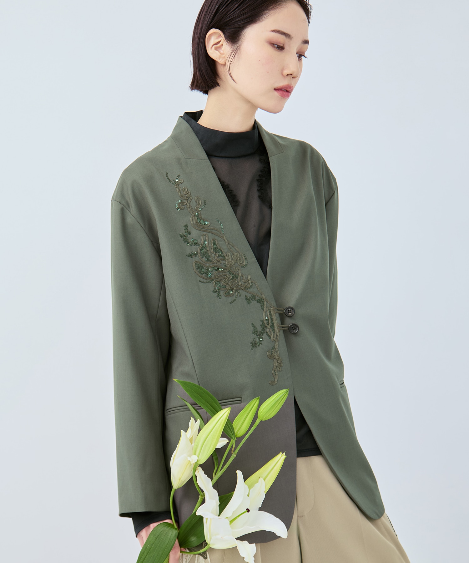 Veil embroidered jacket MURRAL