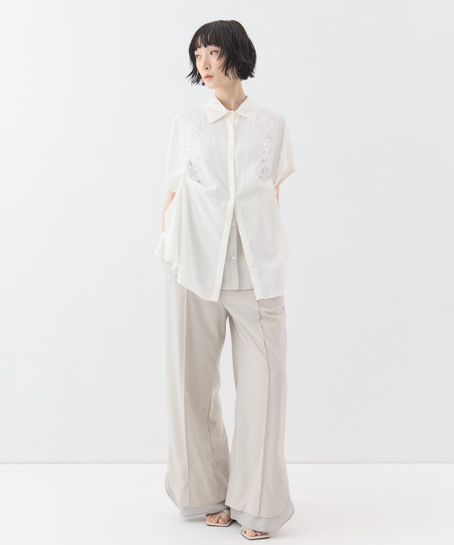 Veil embroidered shirt MURRAL