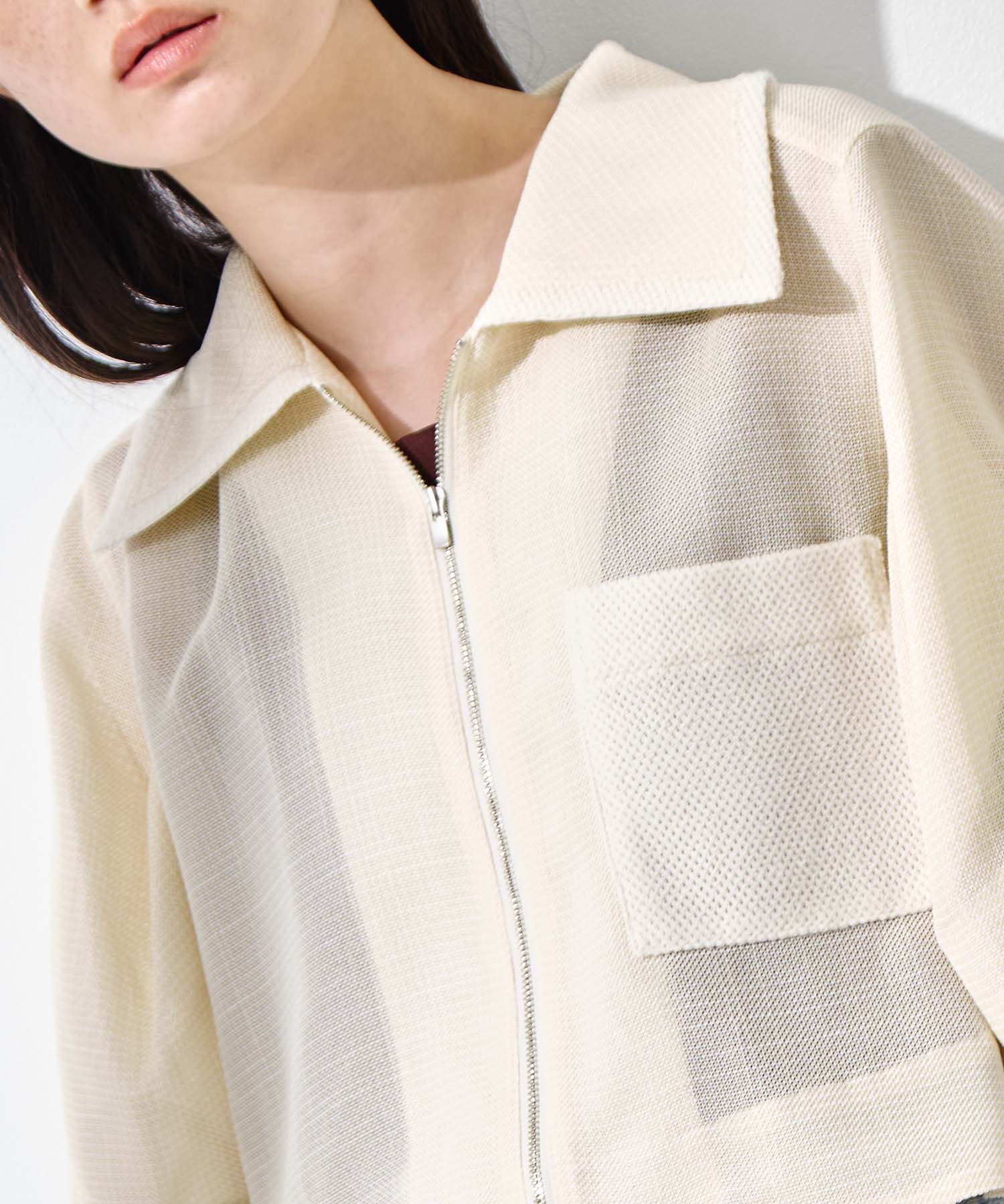 Washable Mesh Blouson 