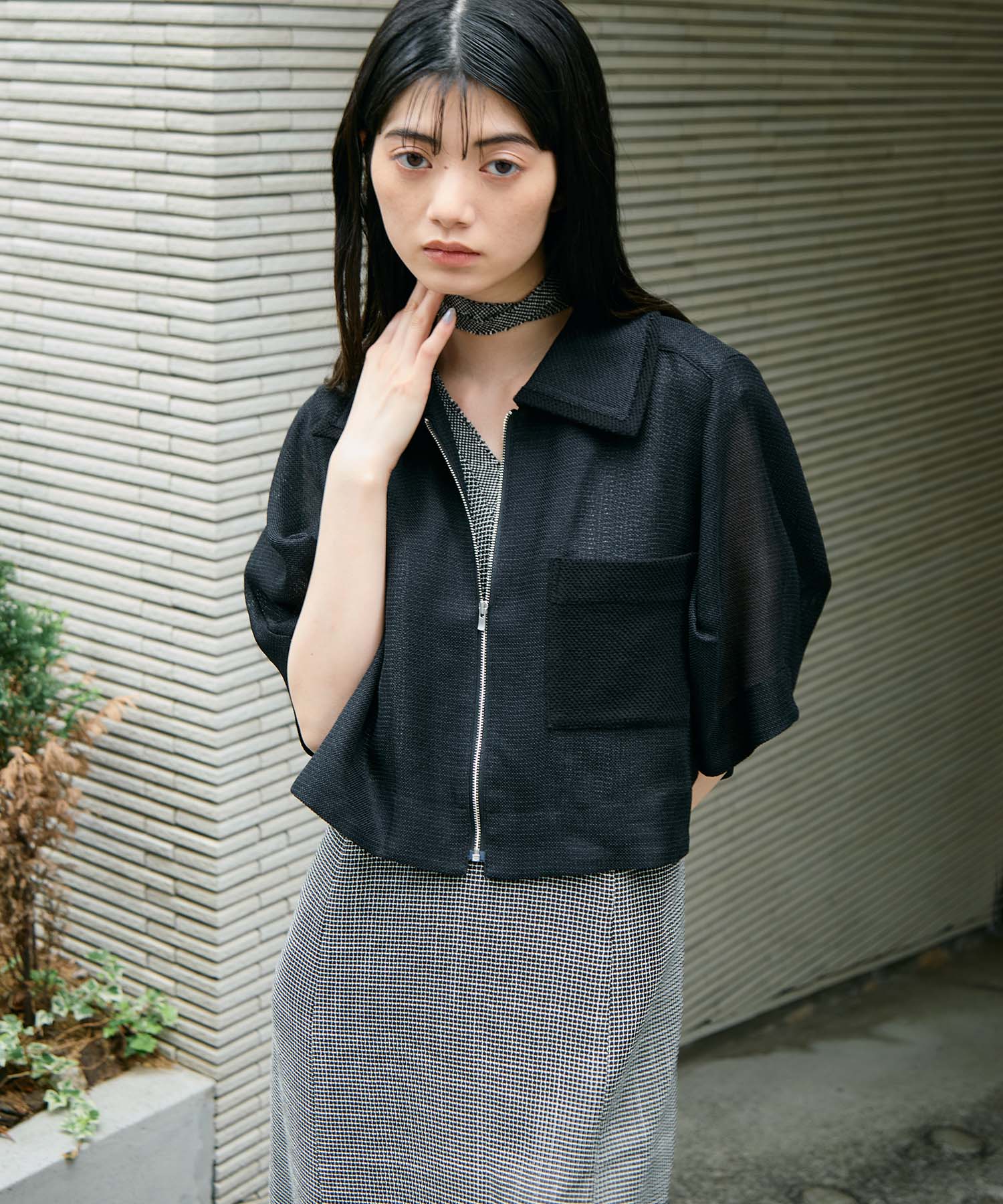 Washable Mesh Blouson 