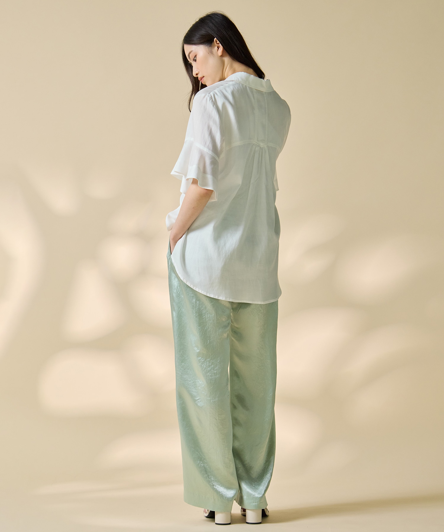 Hem Flare 2way Blouse STUDIOUS